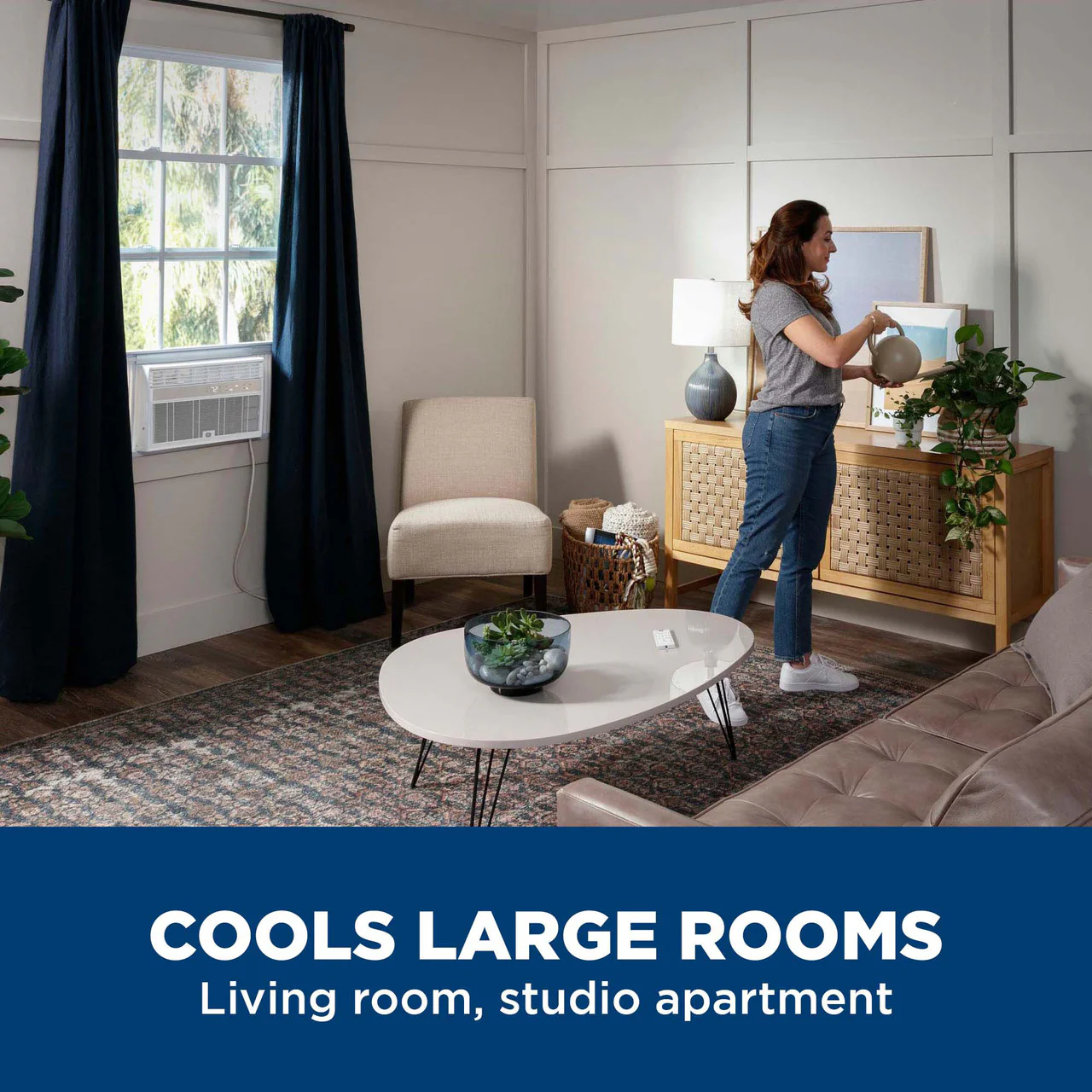 GE® 14,000 BTU Smart Electronic Window Air Conditioner for Large Rooms up to 700 sq. ft. - Image 4