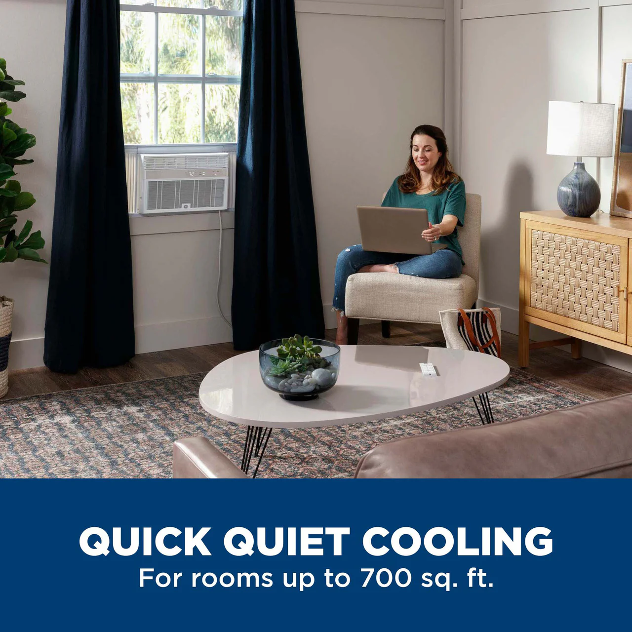 GE® 14,000 BTU Smart Electronic Window Air Conditioner for Large Rooms up to 700 sq. ft. - Image 5