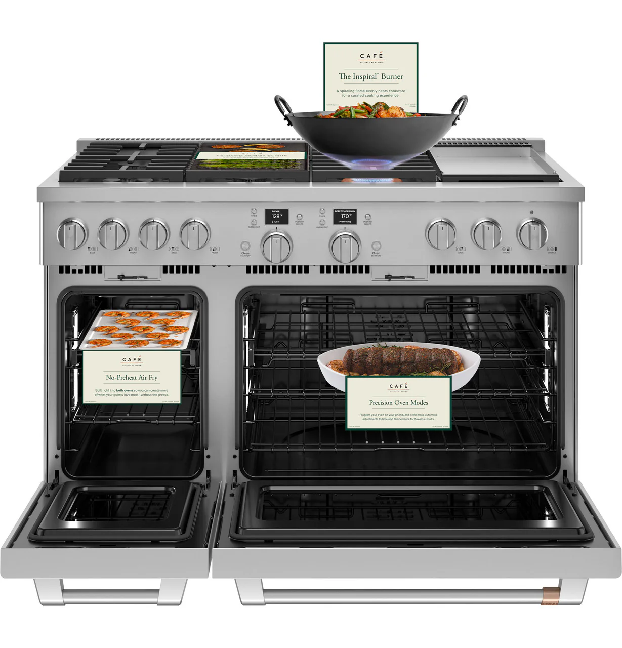 CAFÉ™ 48" Smart Dual-Fuel Commercial-Style Range with 6 Burners and Griddle (Natural Gas) - Image 8