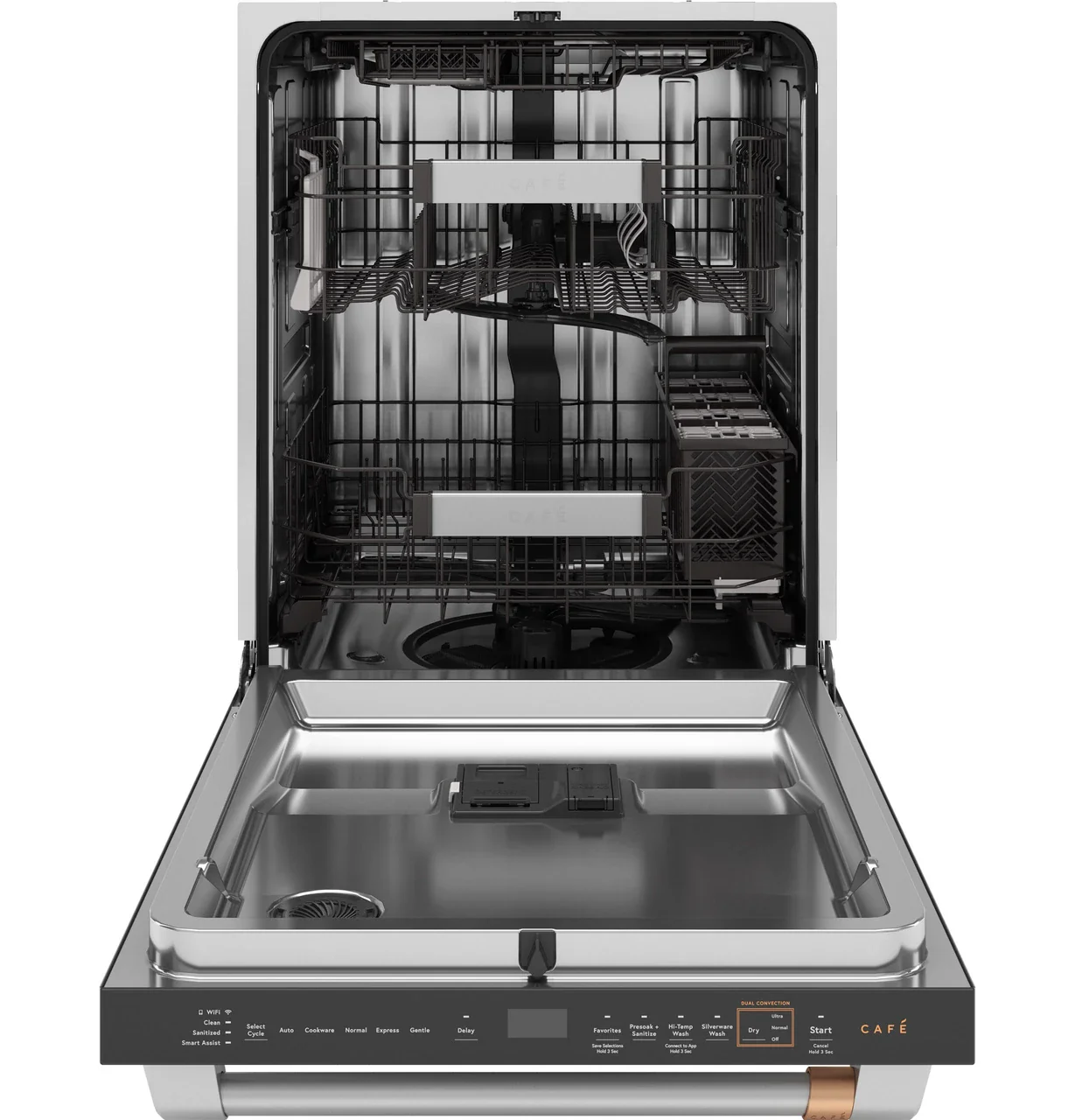 CAFÉ™ CustomFit ENERGY STAR Stainless Interior Smart Dishwasher with Ultra Wash Top Rack and Dual Convection Ultra Dry, LED Lights, 39 dBA - Image 8