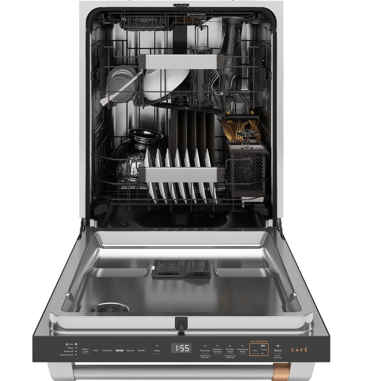 CAFÉ™ CustomFit ENERGY STAR Stainless Interior Smart Dishwasher with Ultra Wash Top Rack and Dual Convection Ultra Dry, LED Lights, 39 dBA - Image 9