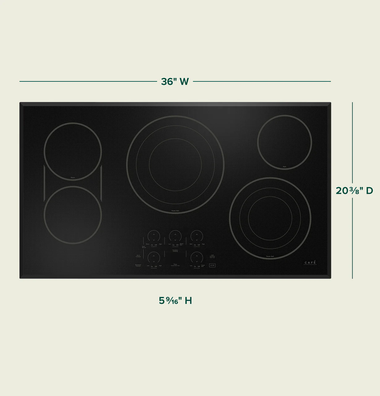 CAFÉ™ 36" Touch-Control Electric Cooktop - Image 6