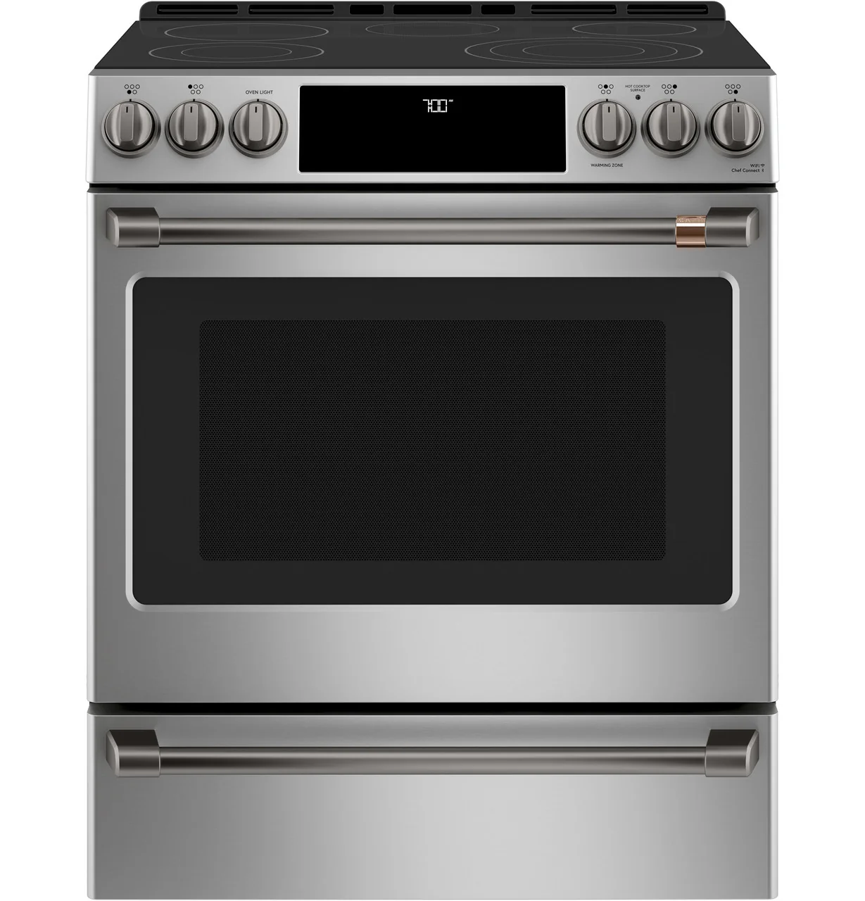 CAFÉ™ 30" Smart Slide-In, Front-Control, Radiant and Convection Range