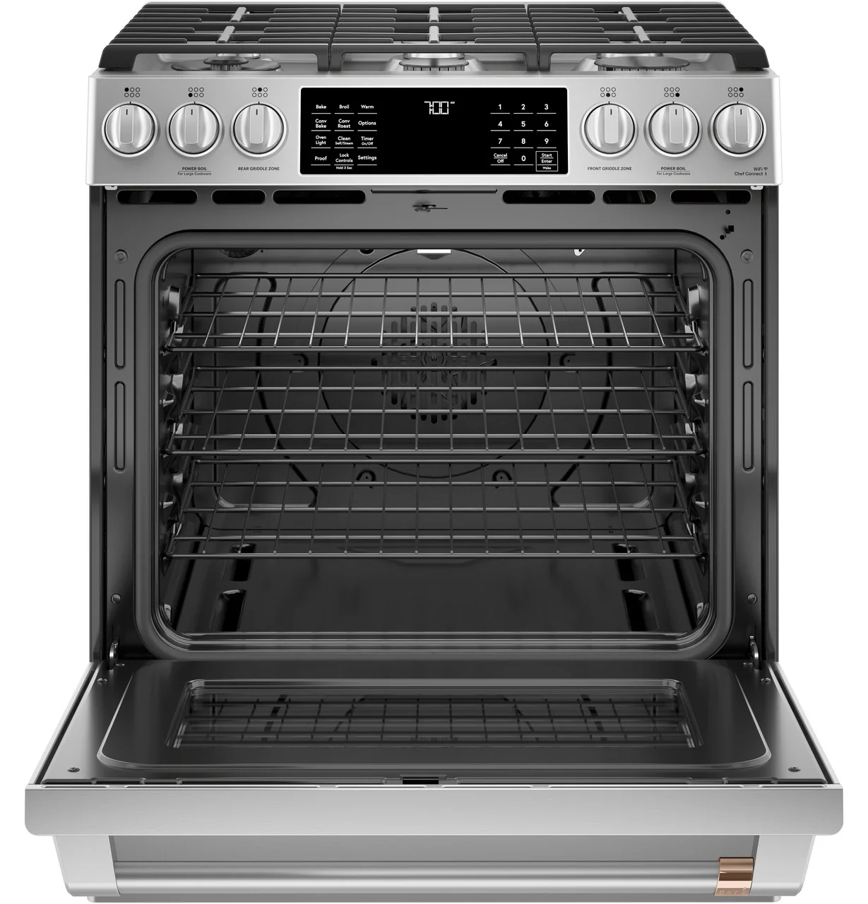 CAFÉ™ 30" Smart Slide-In, Front-Control, Gas Range with Convection Oven - Image 7