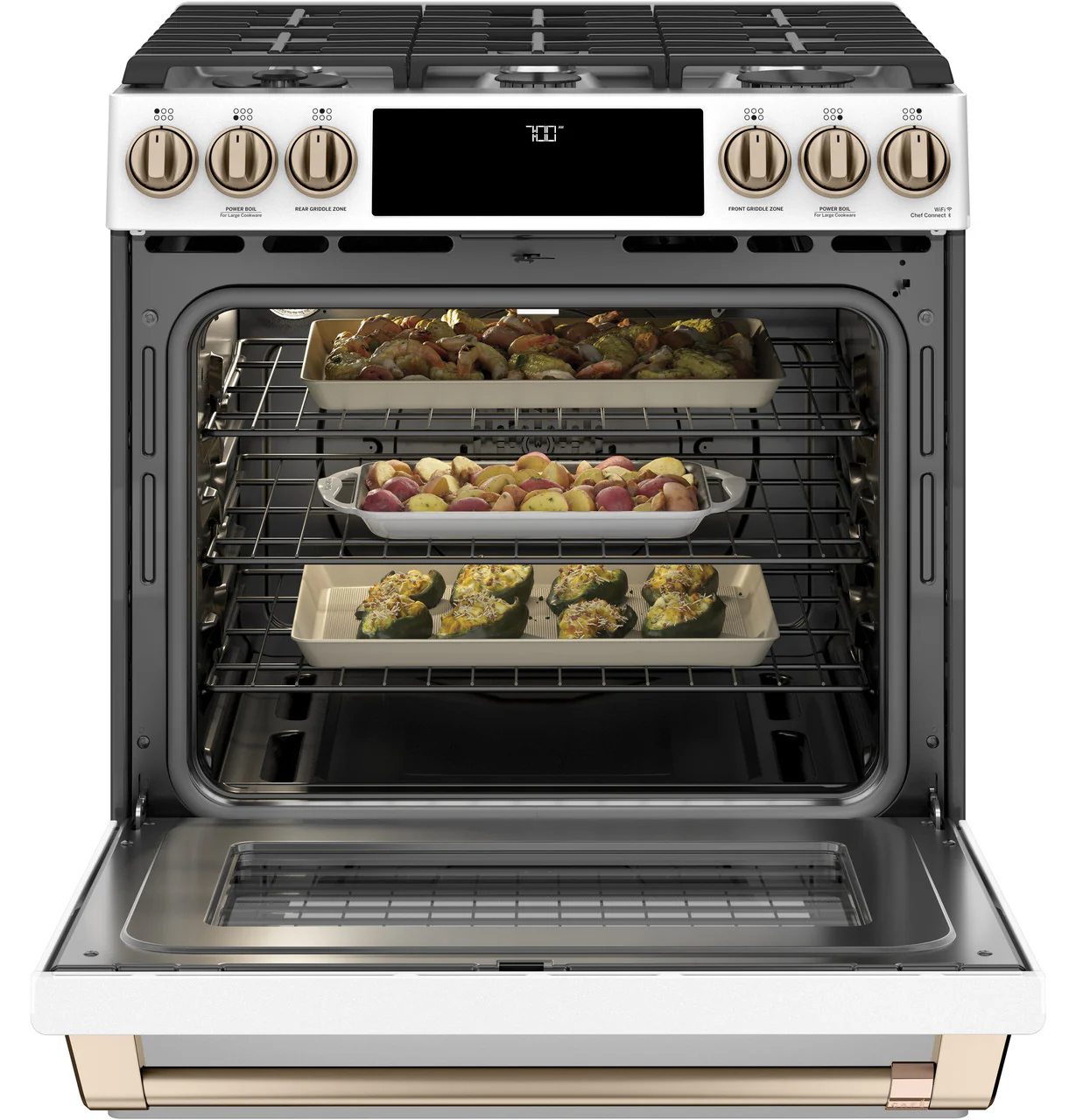 CAFÉ™ 30" Smart Slide-In, Front-Control, Gas Range with Convection Oven - Image 8