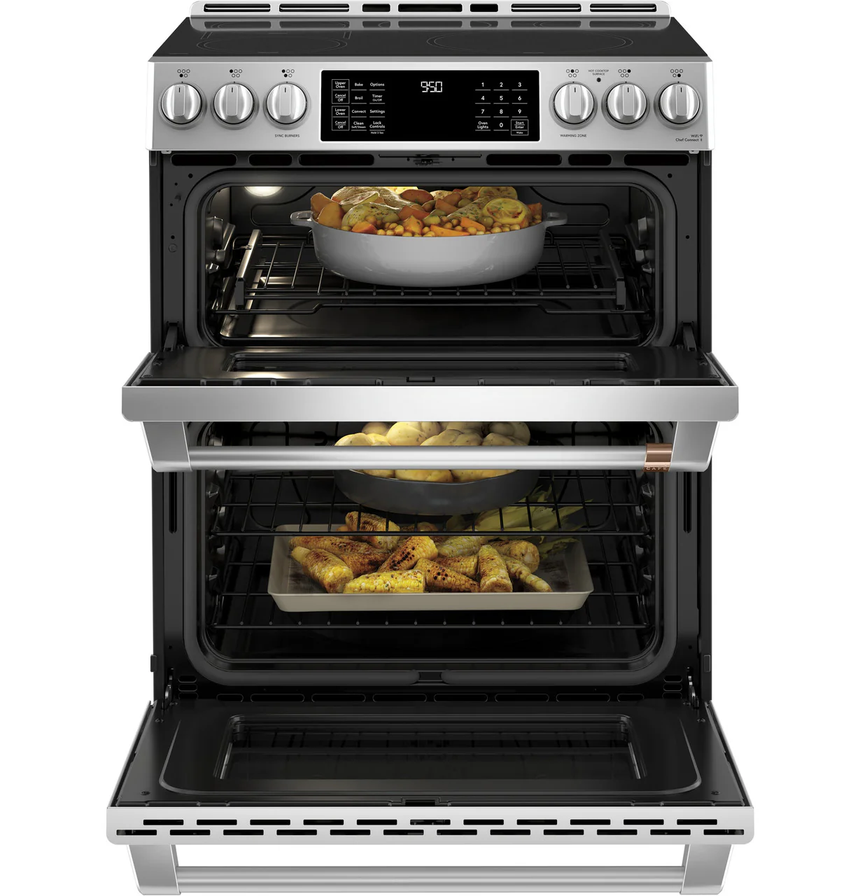 CAFÉ™ 30" Smart Slide-In, Front-Control, Induction and Convection Double-Oven Range - Image 8