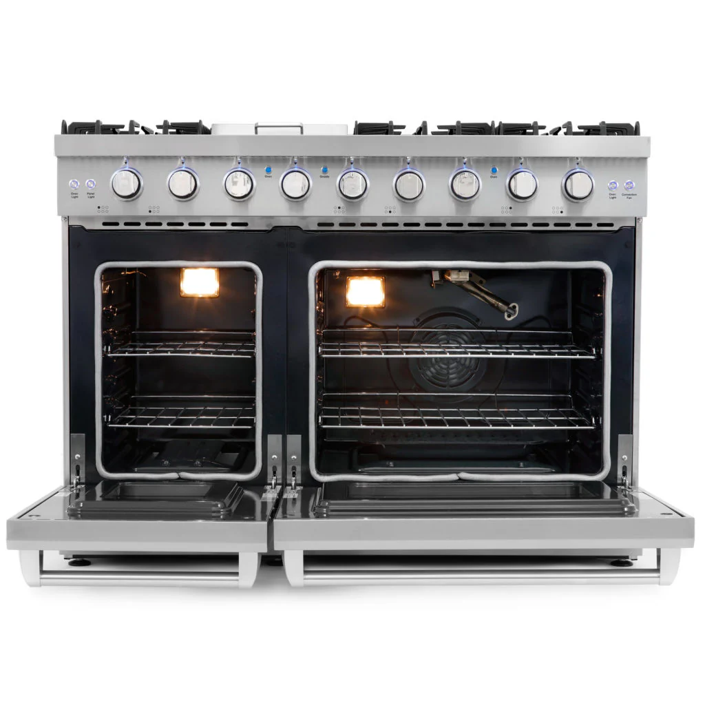 48" Professional Style Double Oven Gas Range - Image 6