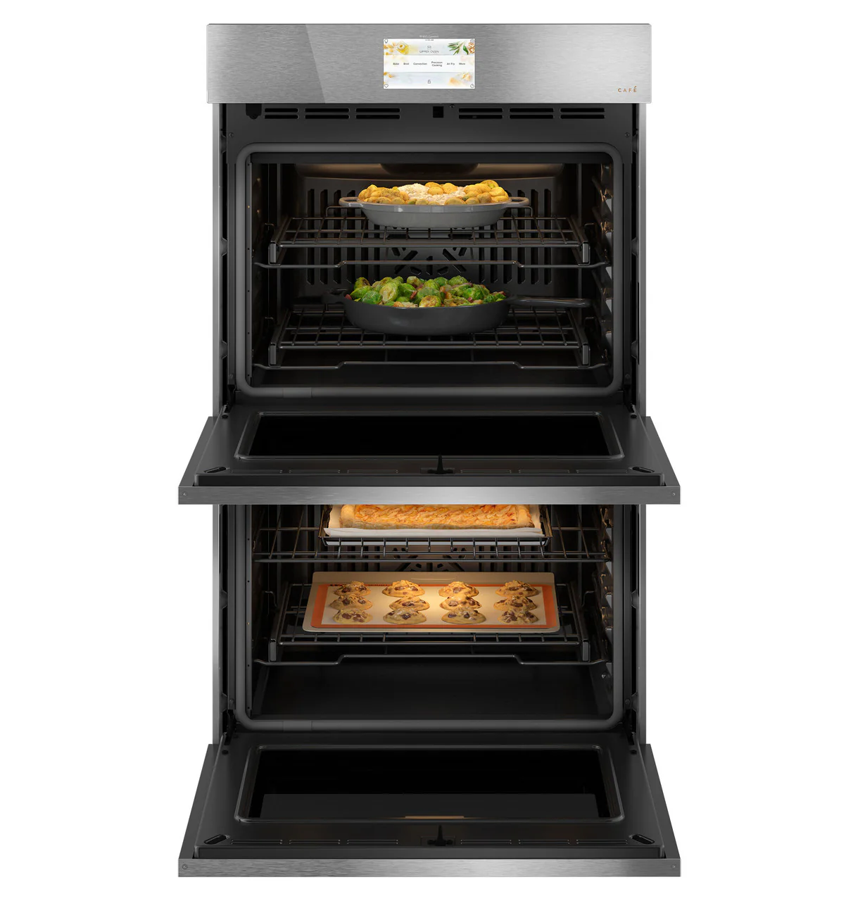 CAFÉ™ 30" Smart Built-In Convection Double Wall Oven in Platinum Glass - Image 8