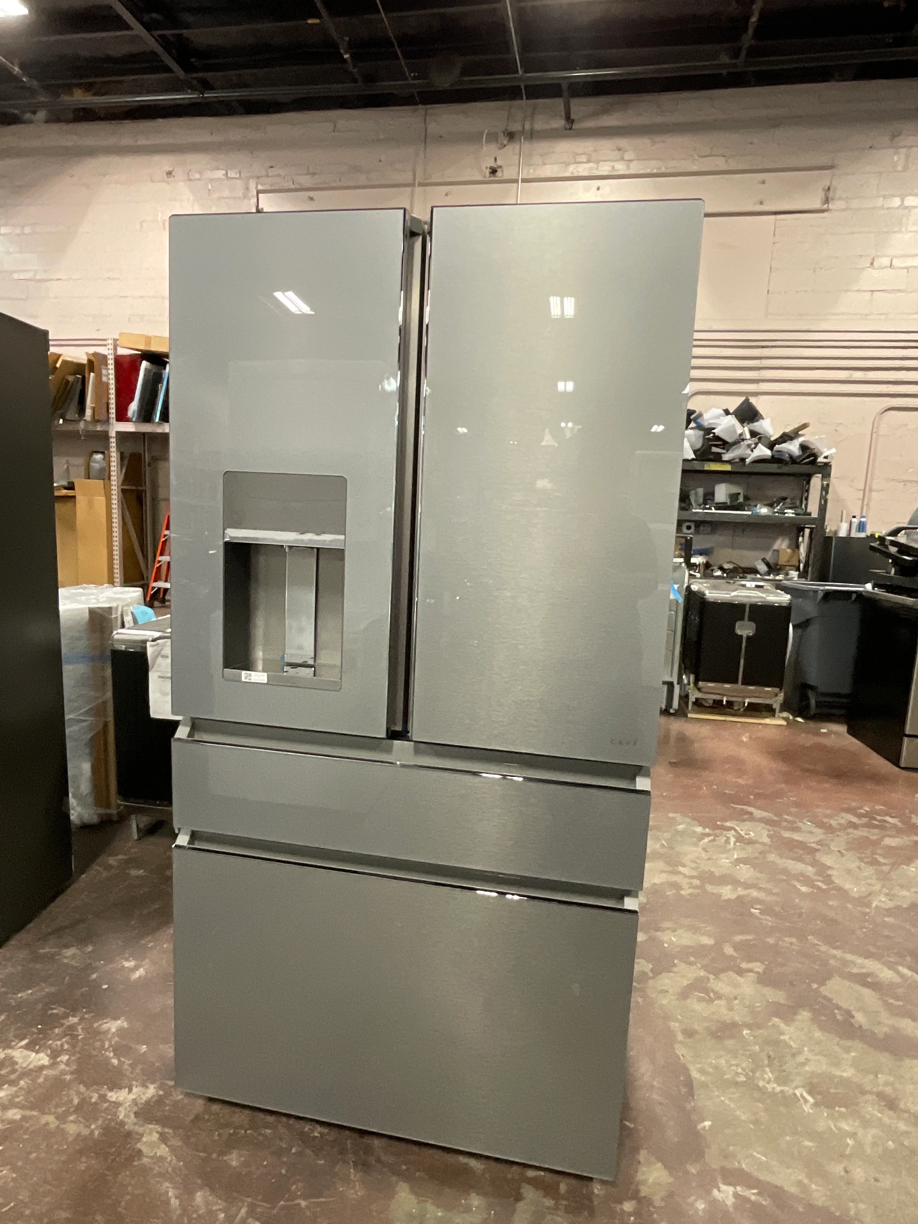 CAFÉ™ ENERGY STAR® 22.3 Cu. Ft. Smart Counter-Depth 4-Door French-Door Refrigerator in Platinum Glass - Image 11