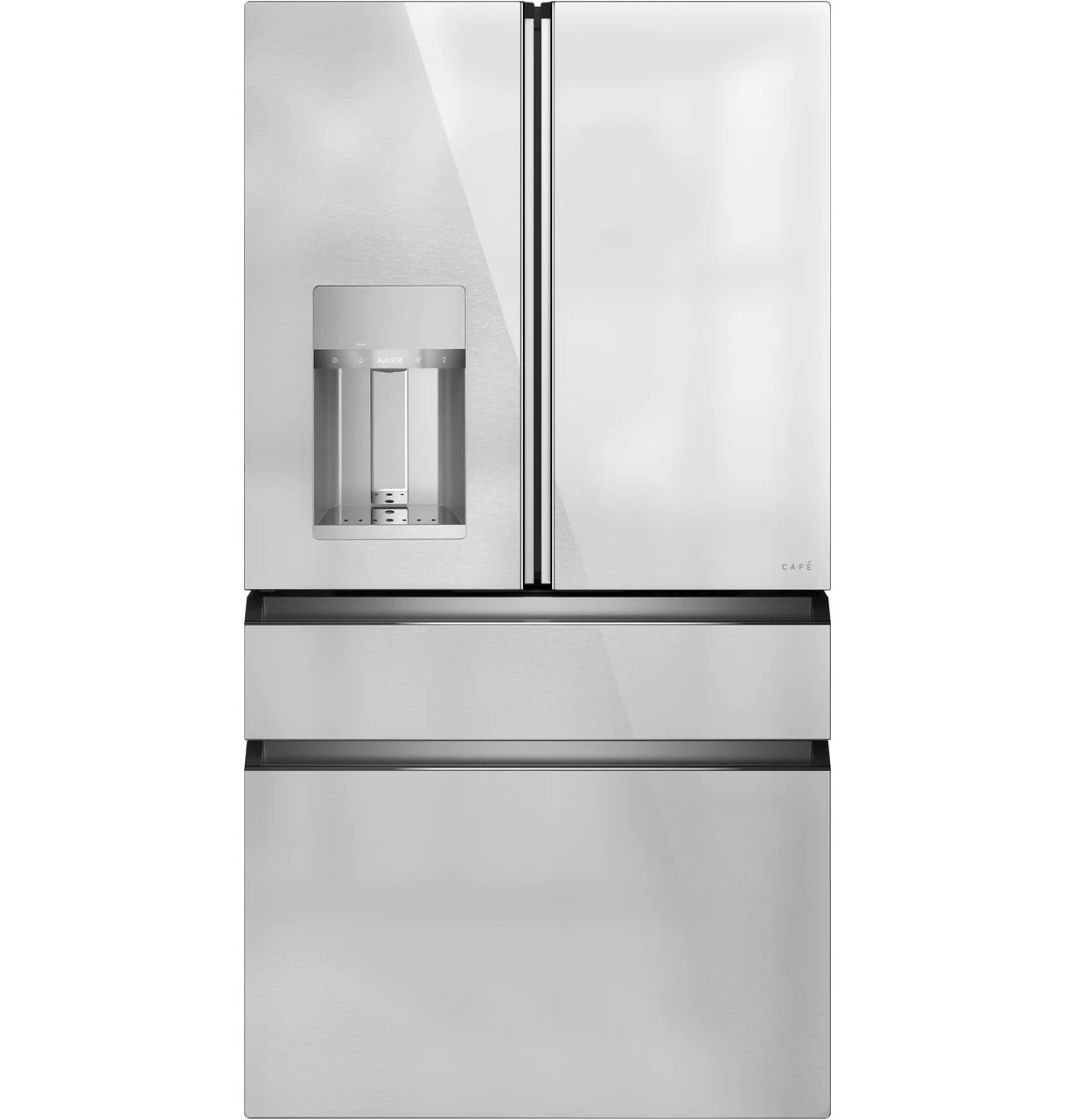 CAFÉ™ ENERGY STAR® 22.3 Cu. Ft. Smart Counter-Depth 4-Door French-Door Refrigerator in Platinum Glass - Image 6