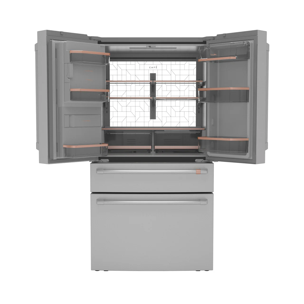 CAFÉ™ ENERGY STAR® 22.3 Cu. Ft. Smart Counter-Depth 4-Door French-Door Refrigerator - Image 4