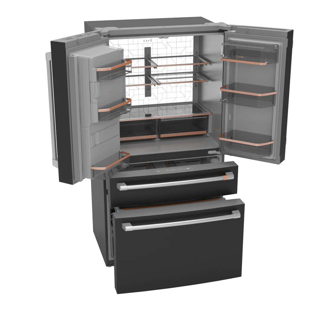 CAFÉ™ ENERGY STAR® 22.3 Cu. Ft. Smart Counter-Depth 4-Door French-Door Refrigerator - Image 5