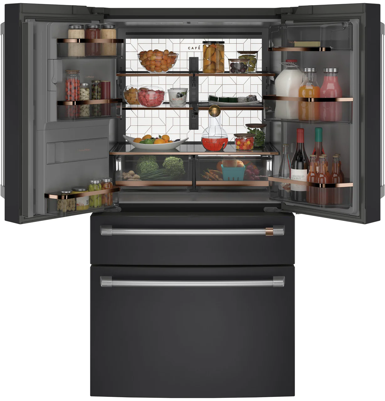 CAFÉ™ ENERGY STAR® 22.3 Cu. Ft. Smart Counter-Depth 4-Door French-Door Refrigerator - Image 7
