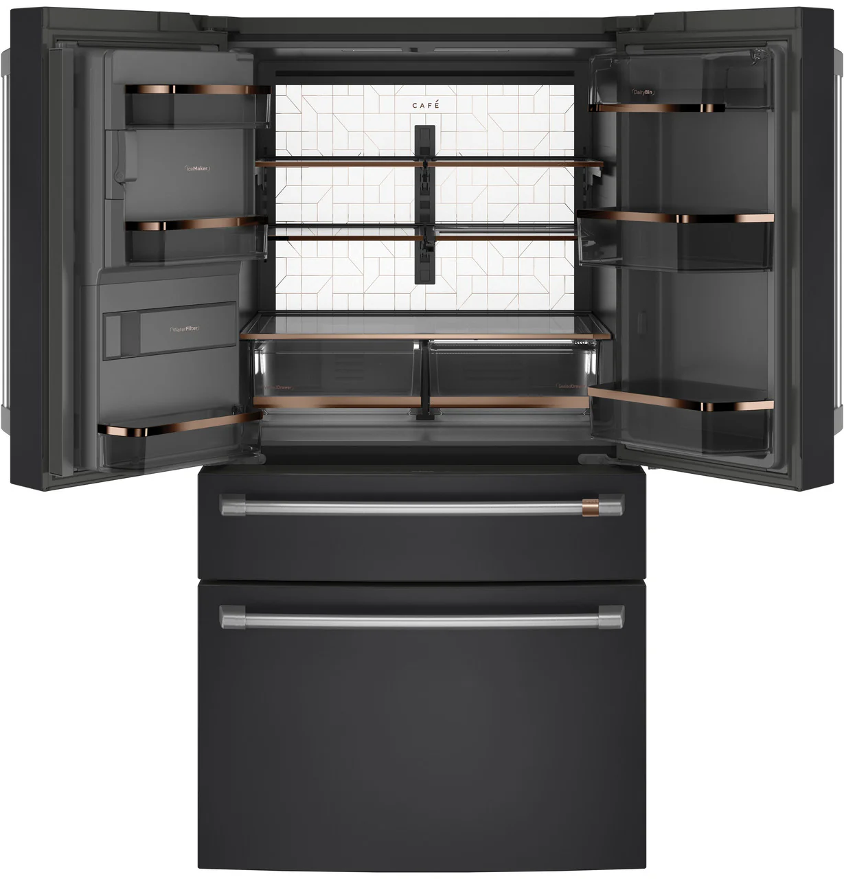 CAFÉ™ ENERGY STAR® 22.3 Cu. Ft. Smart Counter-Depth 4-Door French-Door Refrigerator - Image 8