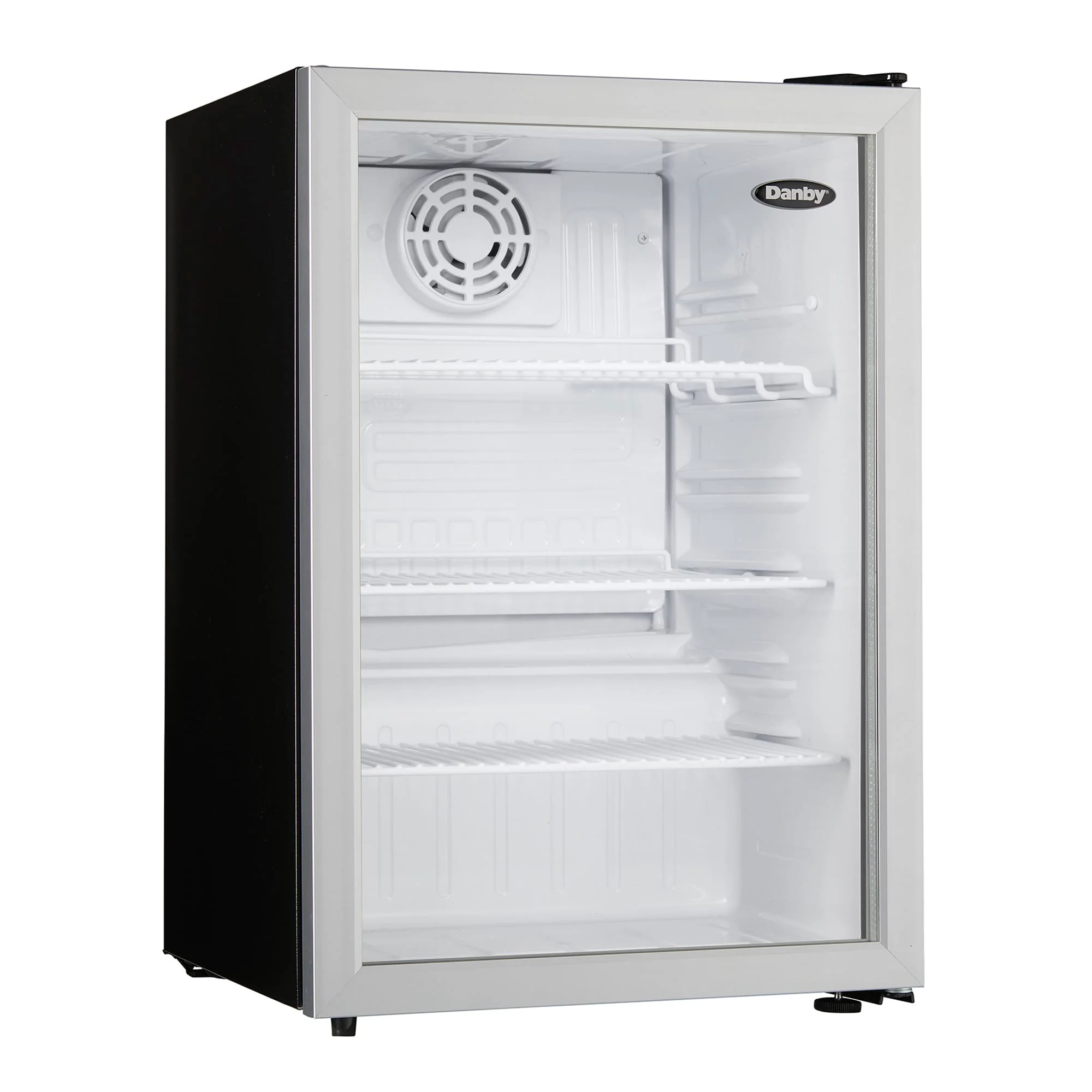 Danby 2.6 cu. ft. Compact Glass Door Fridge in Platinum - Image 3