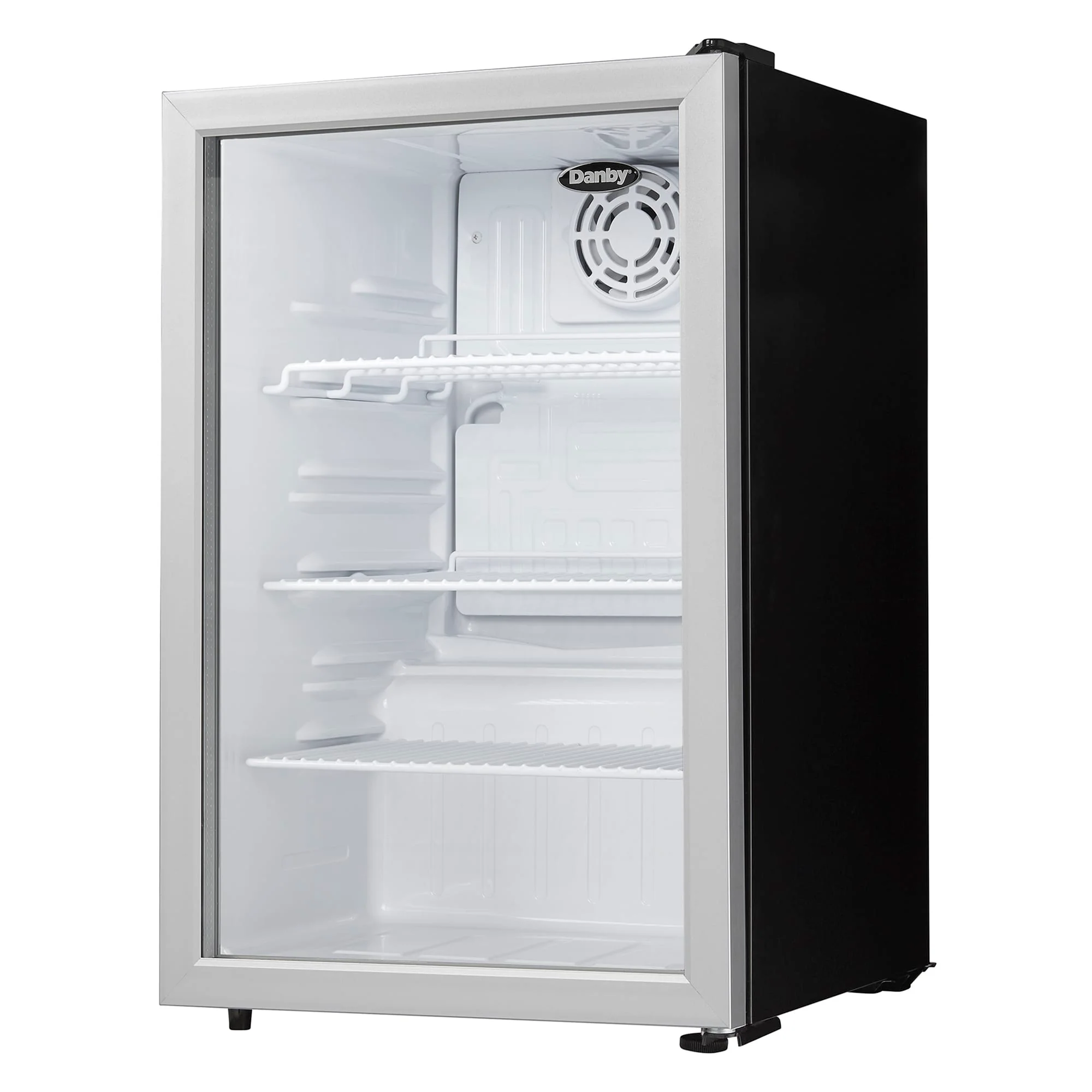 Danby 2.6 cu. ft. Compact Glass Door Fridge in Platinum - Image 4