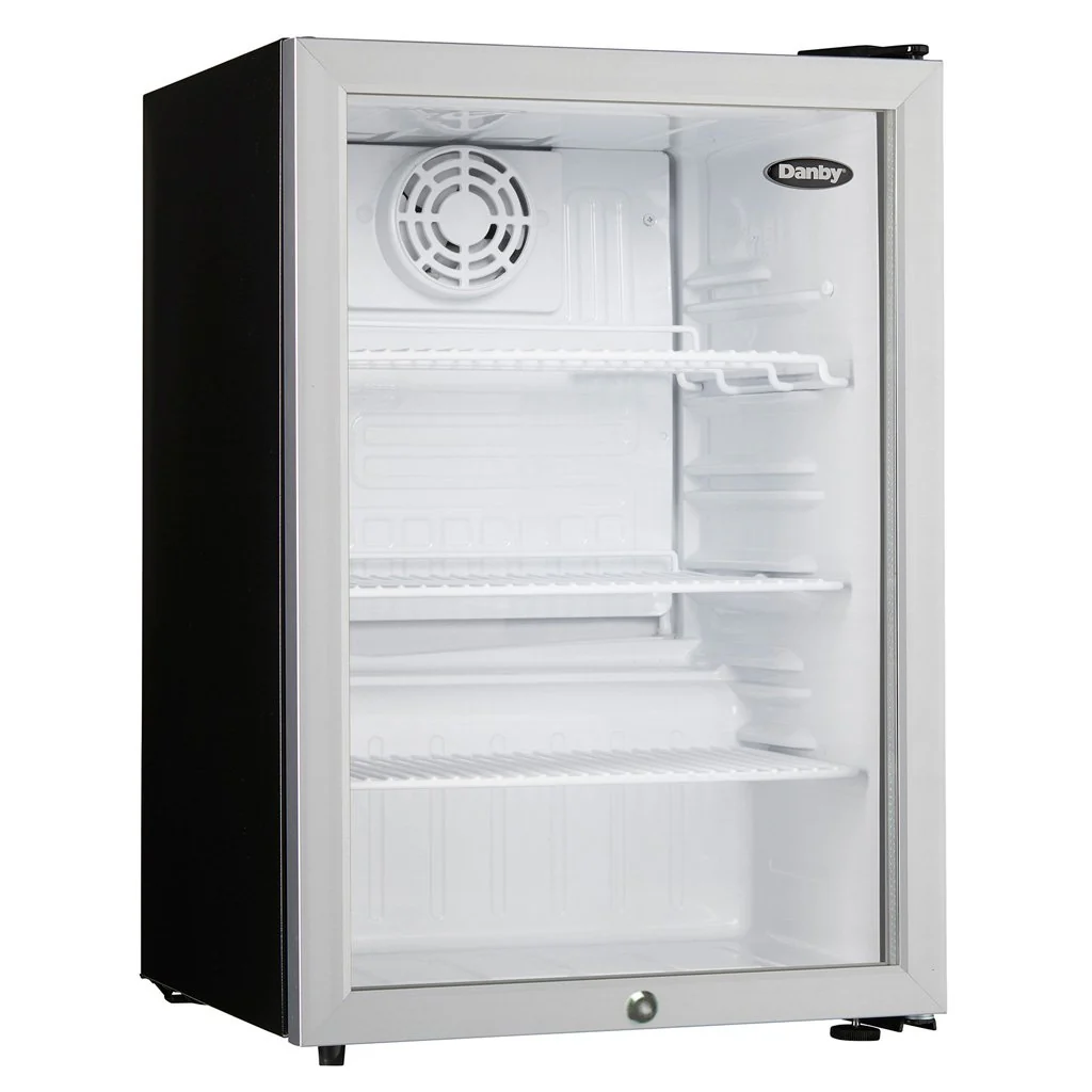 Danby 2.6 cu. ft. Compact Glass Door Fridge in Platinum - Image 3