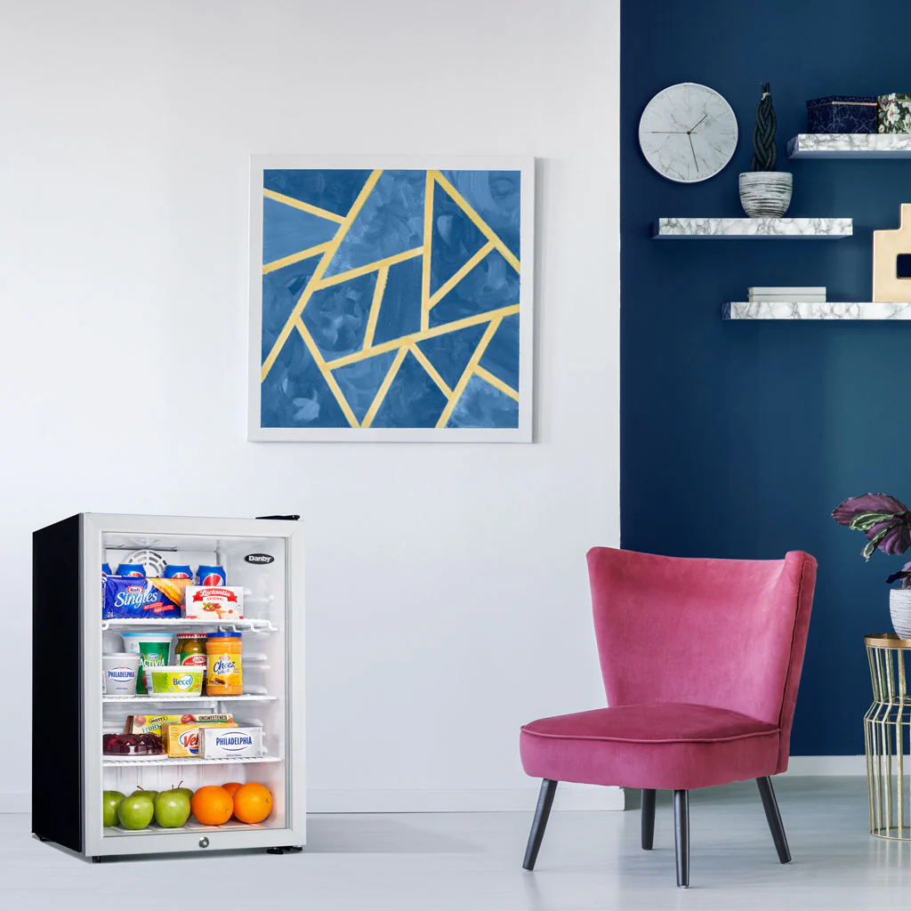 Danby 2.6 cu. ft. Compact Glass Door Fridge in Platinum - Image 7