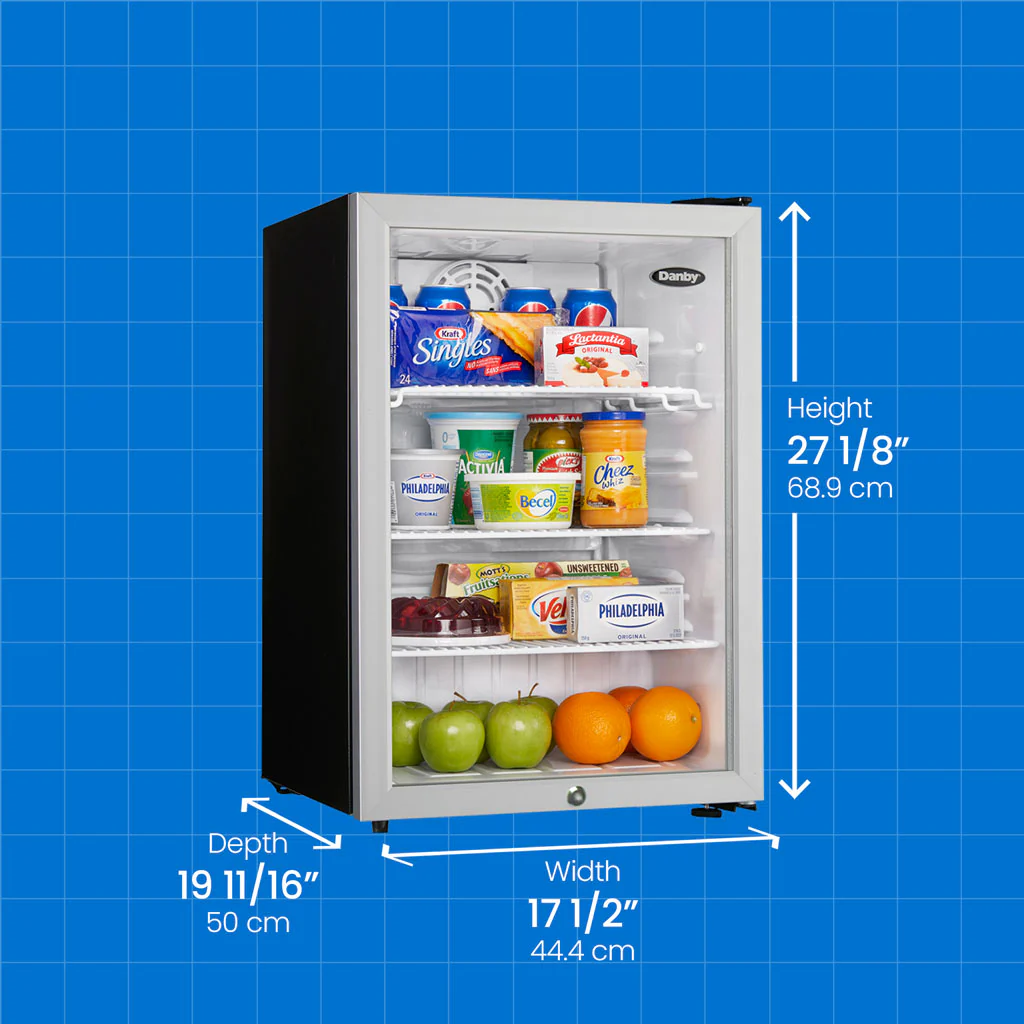 Danby 2.6 cu. ft. Compact Glass Door Fridge in Platinum - Image 8