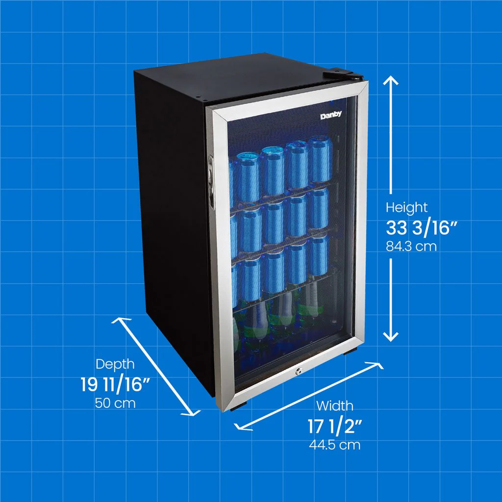 Danby 3.1 cu. ft. Free-Standing Beverage Center in Stainless Steel - Image 6