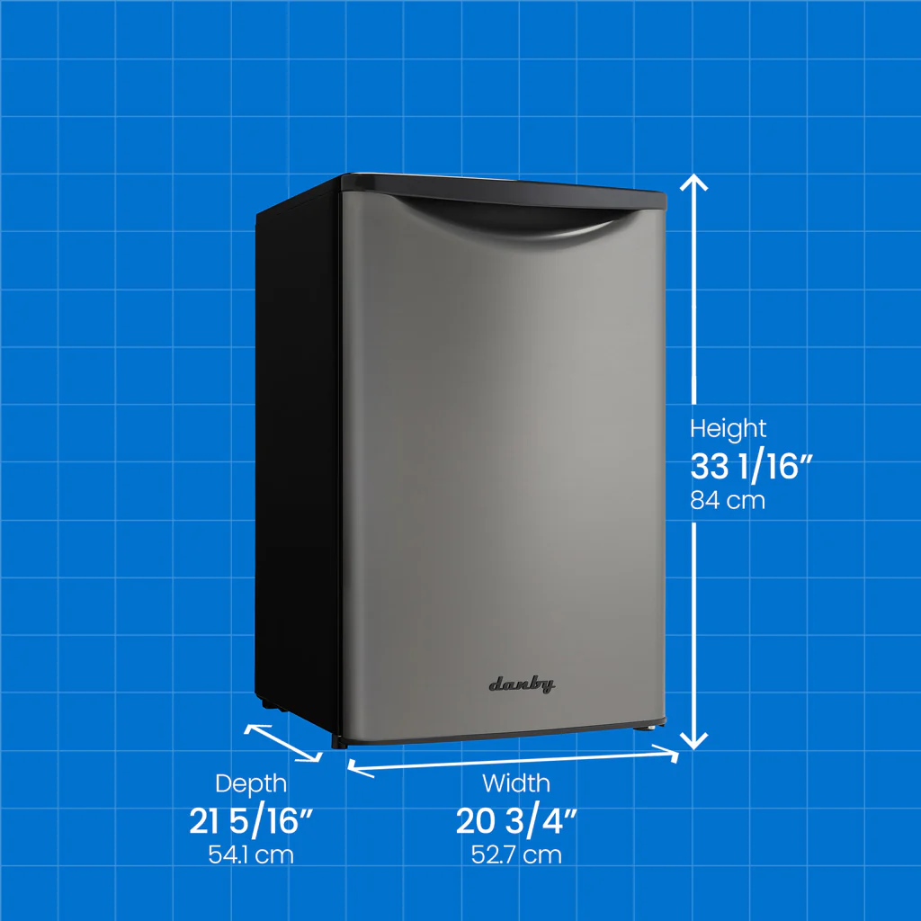 Danby 4.4 cu. ft. Contemporary Classic Compact Refrigerator in Stainless Steel Look - Image 6