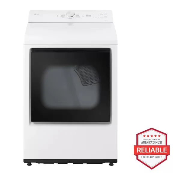 7.3 cu. ft. Ultra Large Capacity Rear Control Electric Dryer with AI Sensing and ThinQ® Smart Features