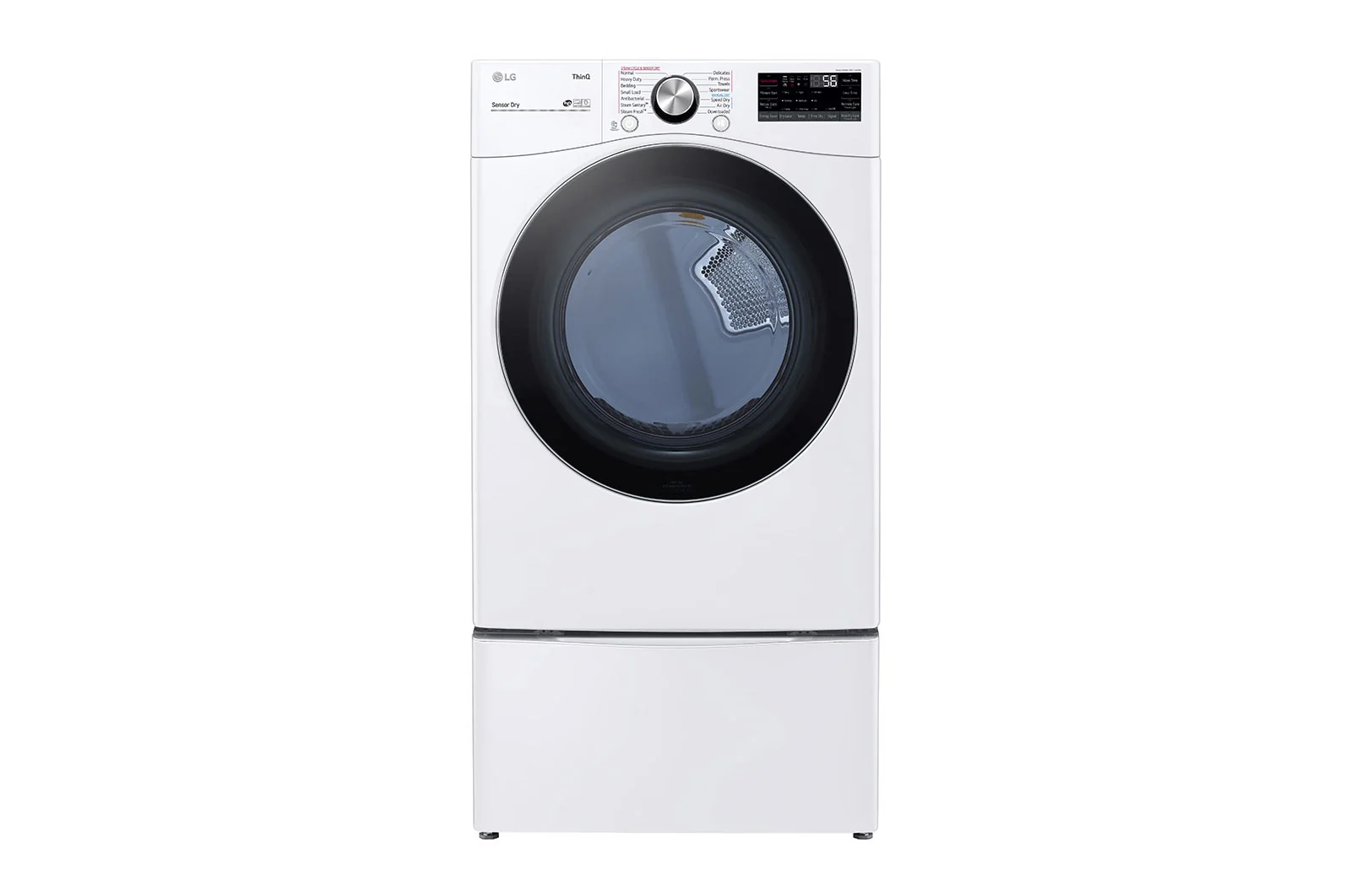 LG 7.4 cu. ft. Ultra Large Capacity Smart wi-fi Enabled Front Load Electric Dryer with TurboSteam™ and Built-In Intelligence