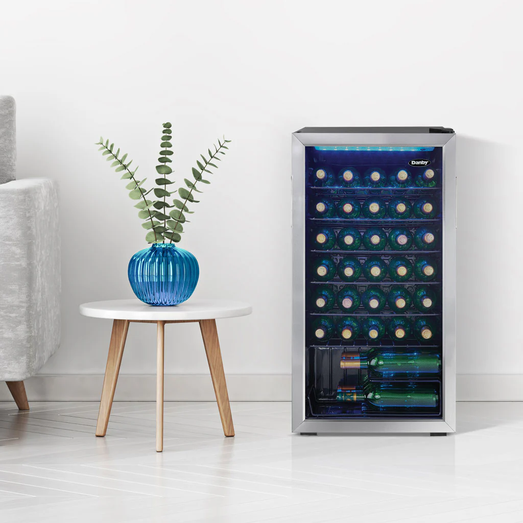 Danby 36 Bottle Free-Standing Wine Cooler in Stainless Steel - Image 5