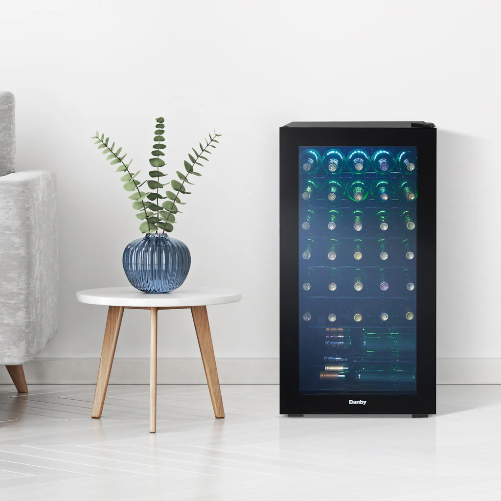 Danby 36 Bottle Free-Standing Wine Cooler in Black - Image 4