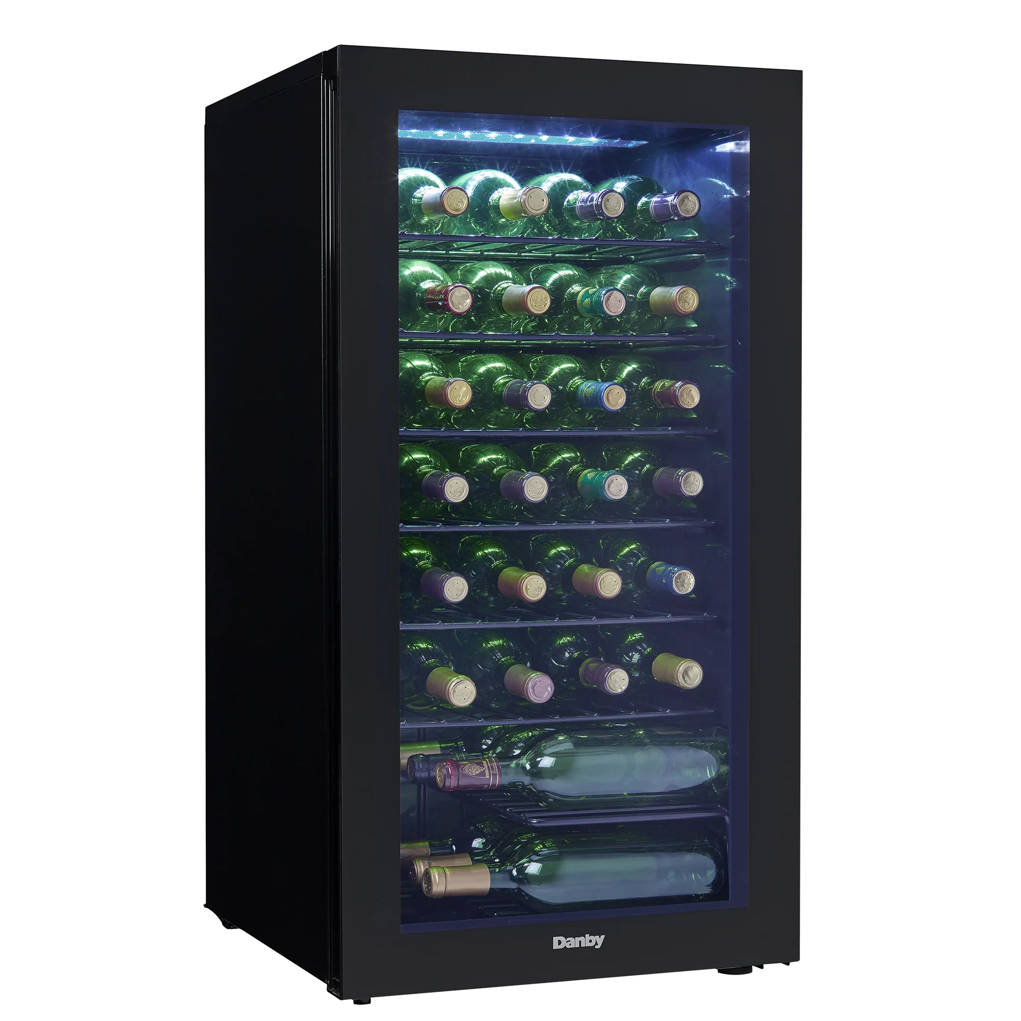 Danby 36 Bottle Free-Standing Wine Cooler in Black - Image 8