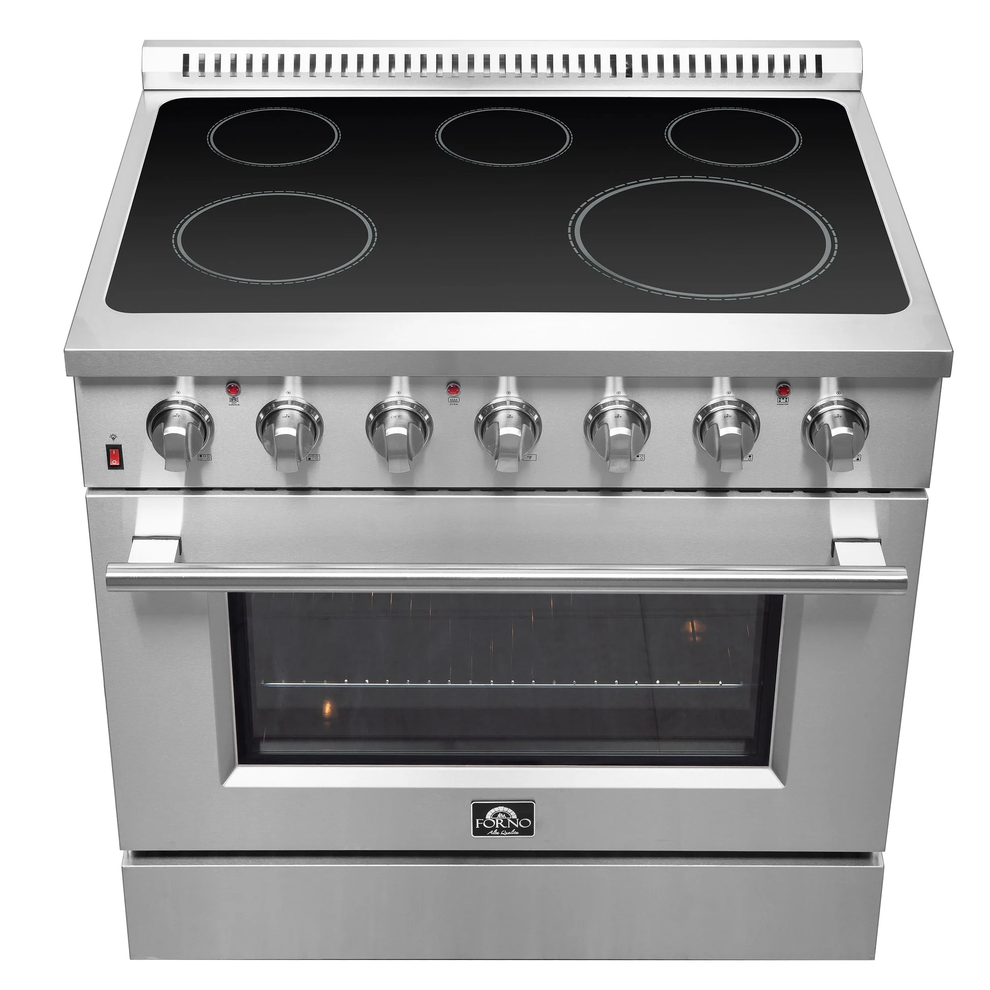 Forno Galiano 36-Inch Freestanding Electric Range, True Convection, Energy Efficient - Image 4