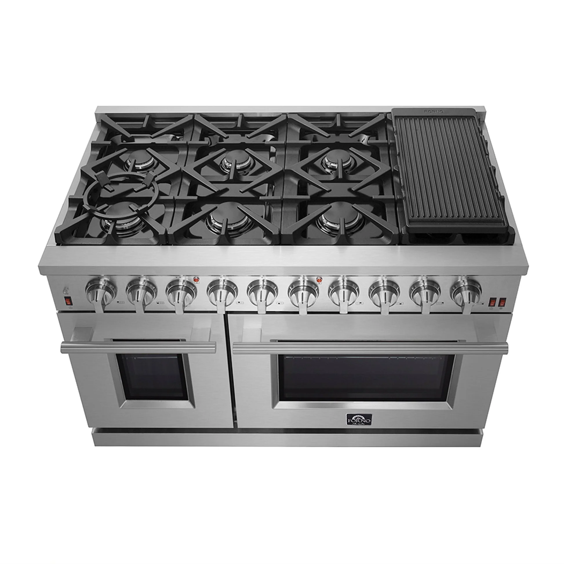 Forno Massimo 48-Inch Freestanding Gas Range, 8 Burners, True Convection Oven - Image 5