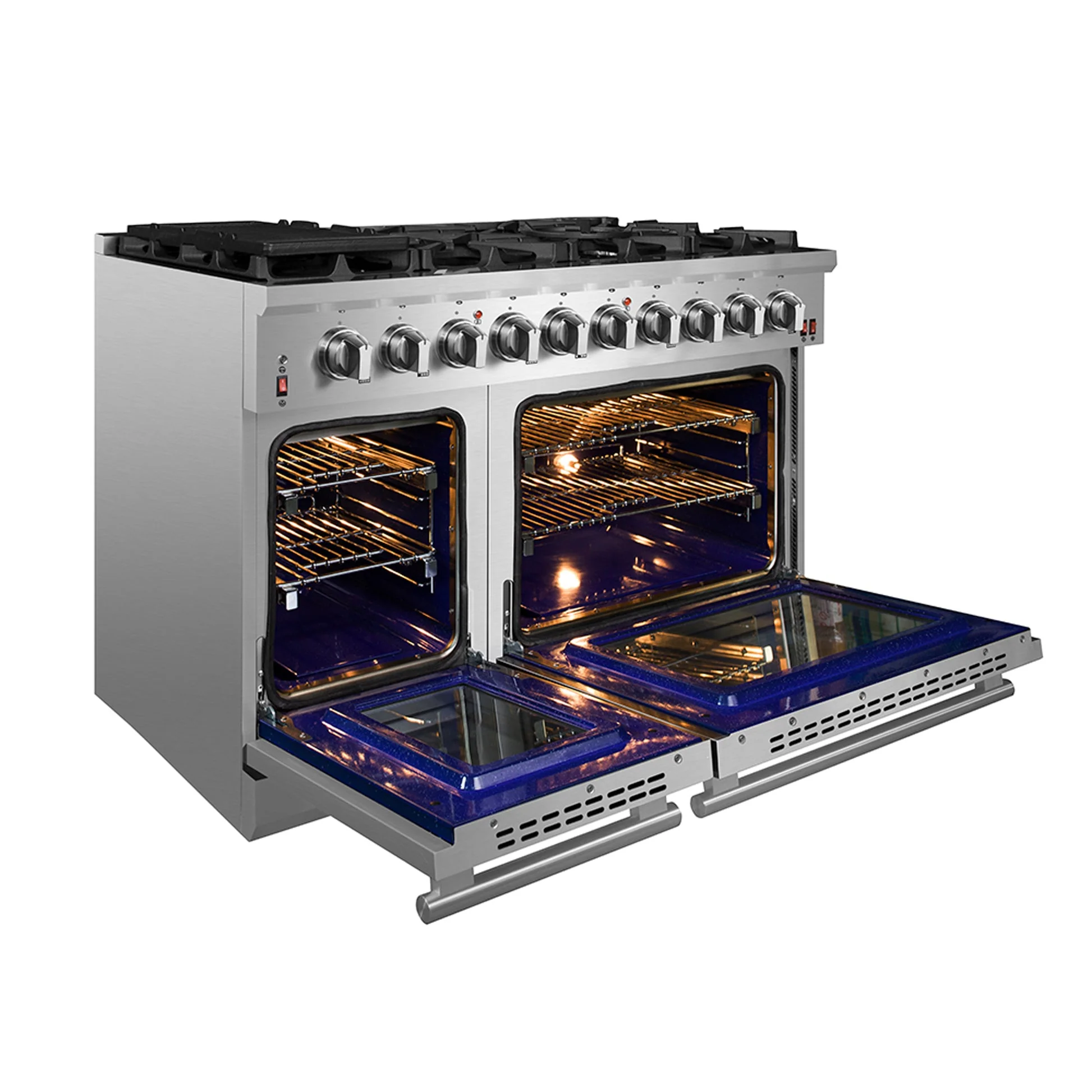 Forno Massimo 48-Inch Freestanding Gas Range, 8 Burners, True Convection Oven - Image 7
