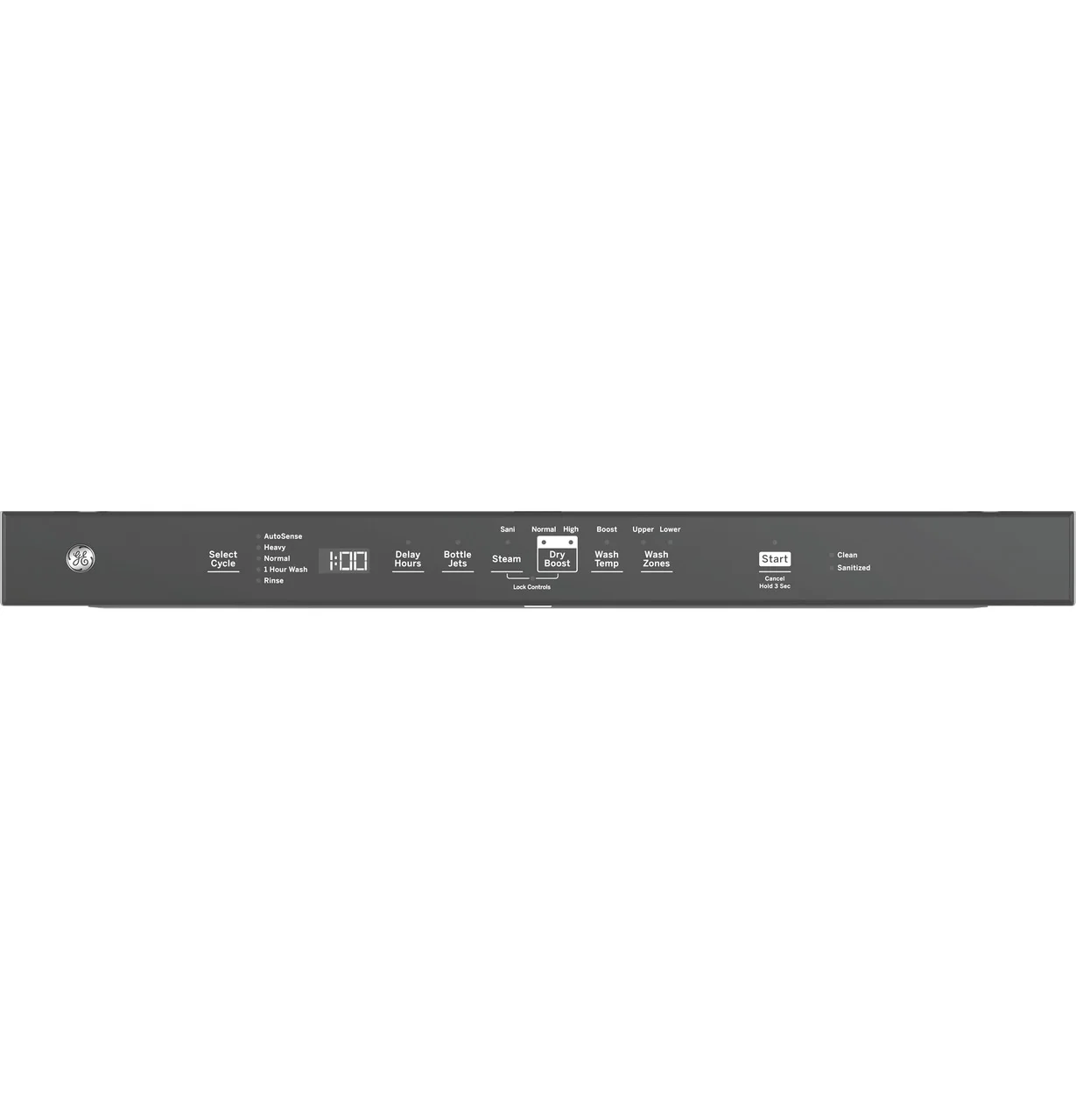 GE® ENERGY STAR® Top Control with Stainless Steel Interior Dishwasher with Sanitize Cycle - Image 4