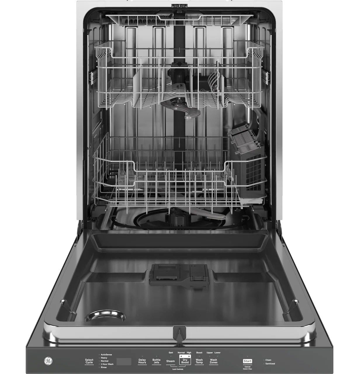 GE® ENERGY STAR® Fingerprint Resistant Top Control with Stainless Steel Interior Dishwasher with Sanitize Cycle - Image 4