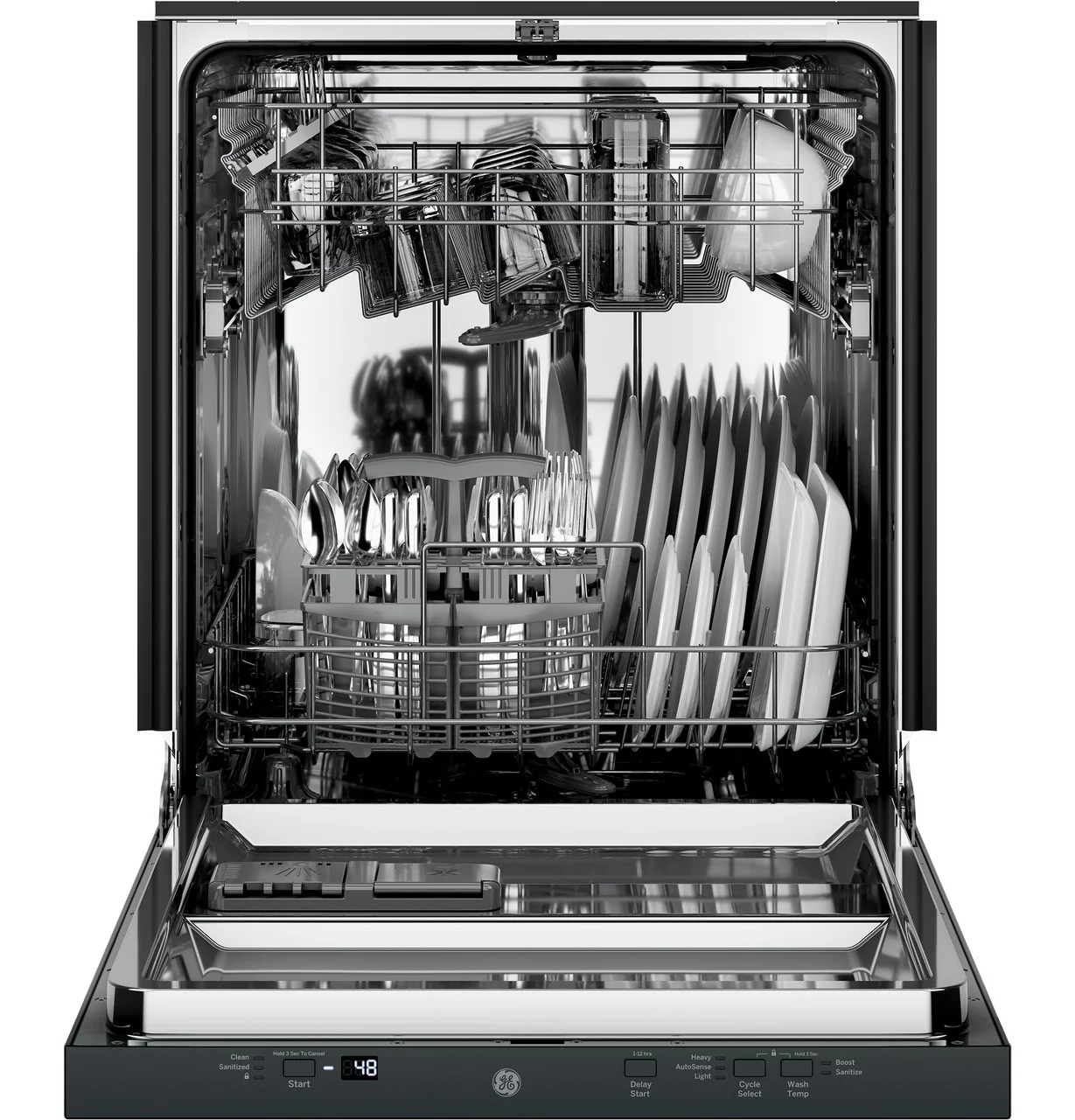 GE® ENERGY STAR® ADA Compliant Stainless Steel Interior Dishwasher with Sanitize Cycle - Image 5