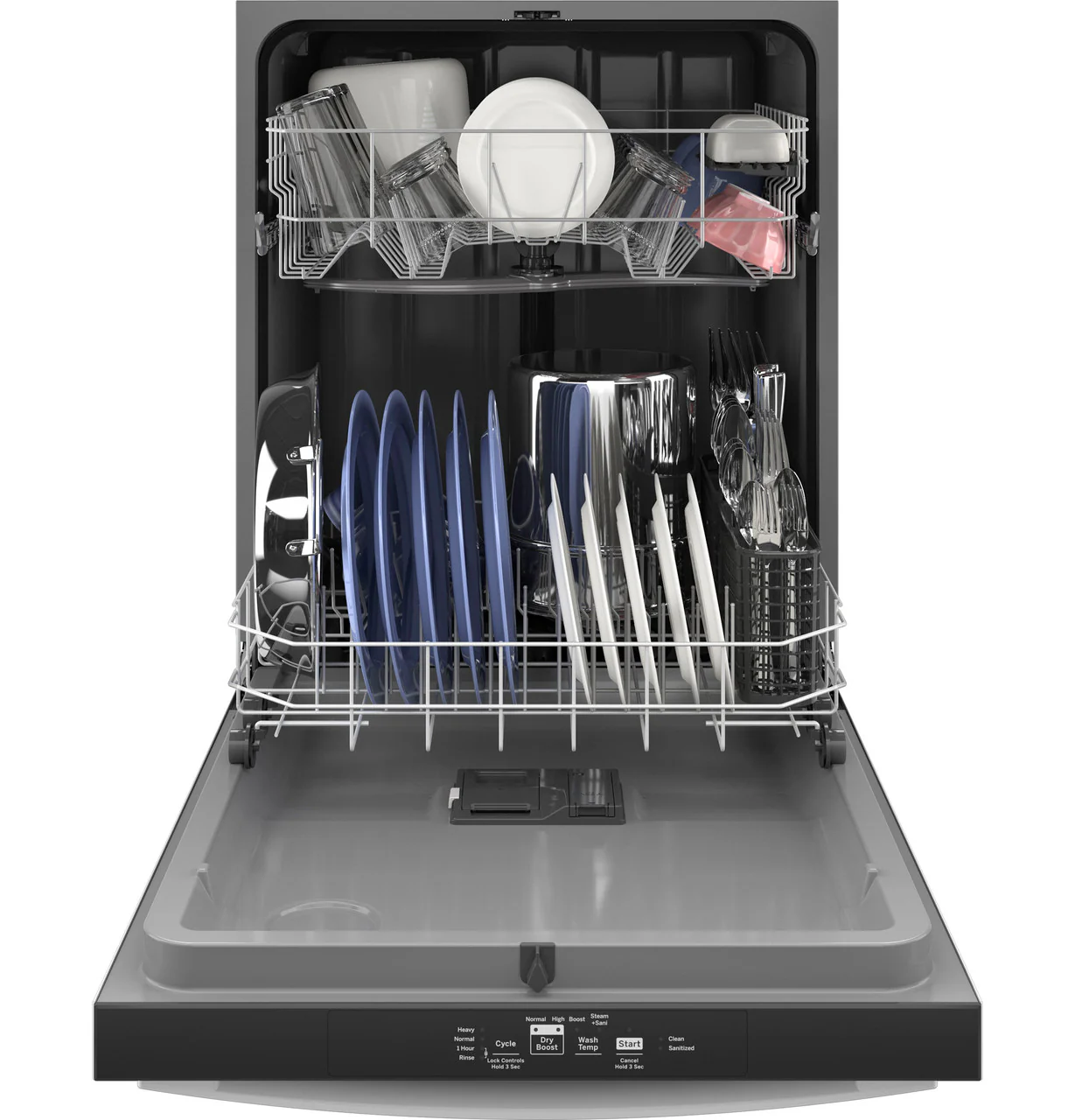 GE GE® ENERGY STAR® Top Control with Plastic Interior Dishwasher with Sanitize Cycle & Dry Boost - Image 4