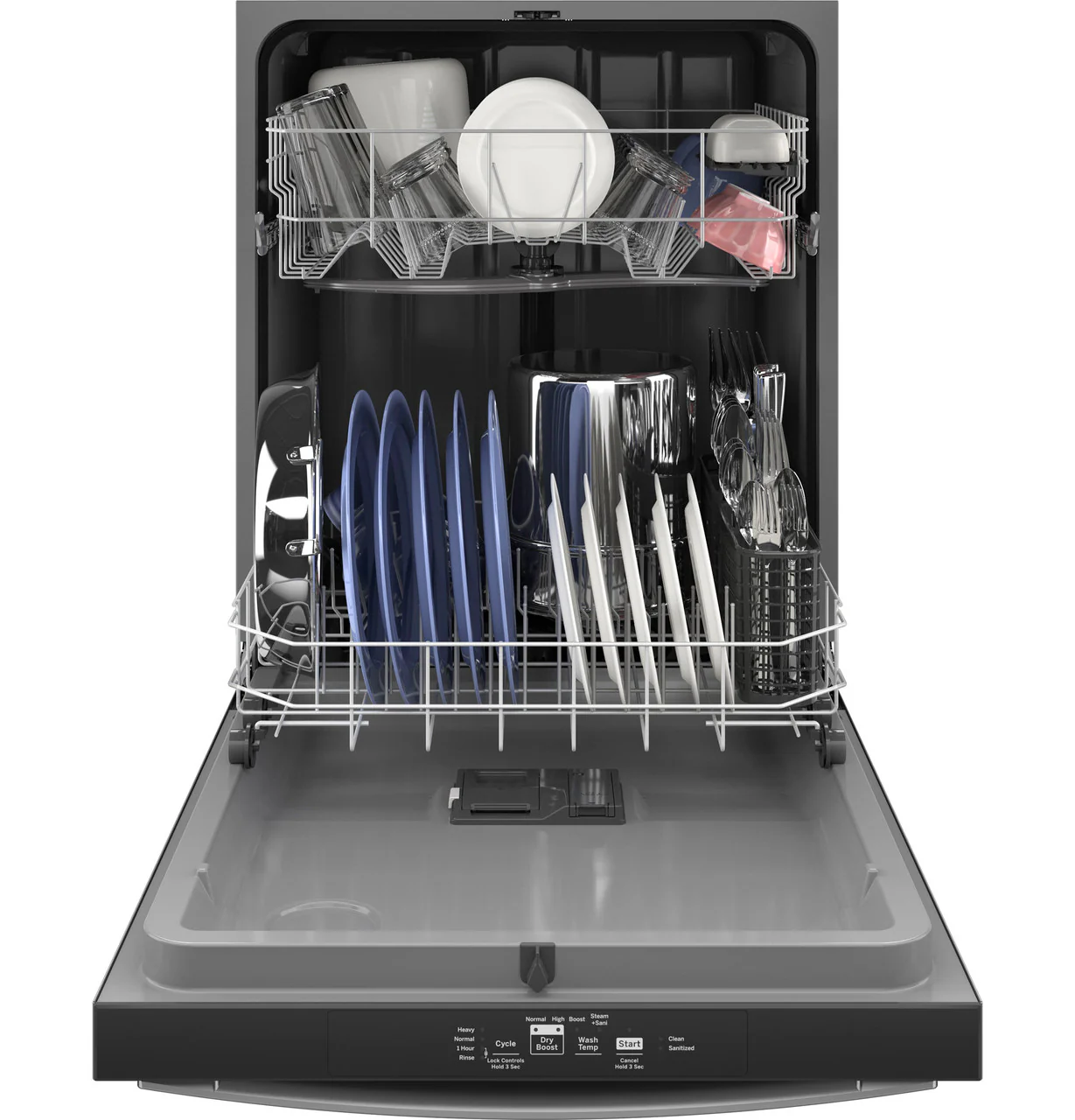 GE GE® ENERGY STAR® Top Control with Plastic Interior Dishwasher with Sanitize Cycle & Dry Boost - Image 4