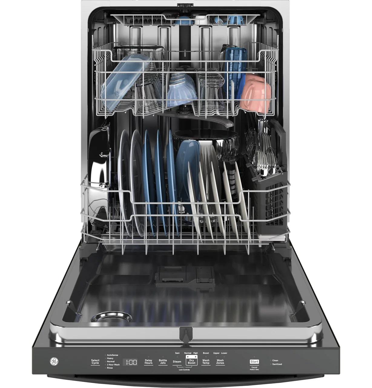 GE GE® ENERGY STAR® Top Control with Stainless Steel Interior Dishwasher with Sanitize Cycle - Image 3