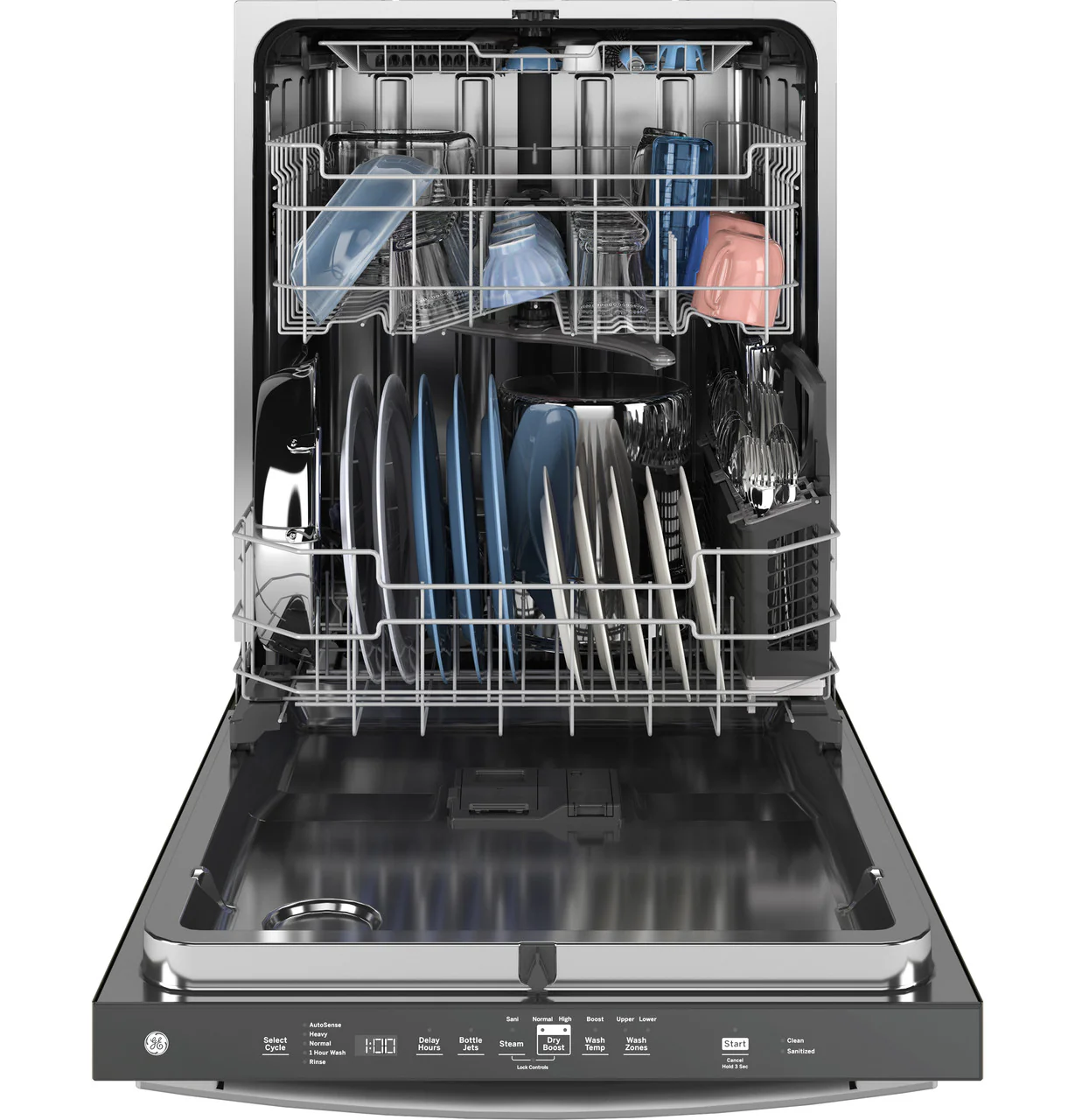 GE GE® ENERGY STAR® Top Control with Stainless Steel Interior Dishwasher with Sanitize Cycle - Image 5