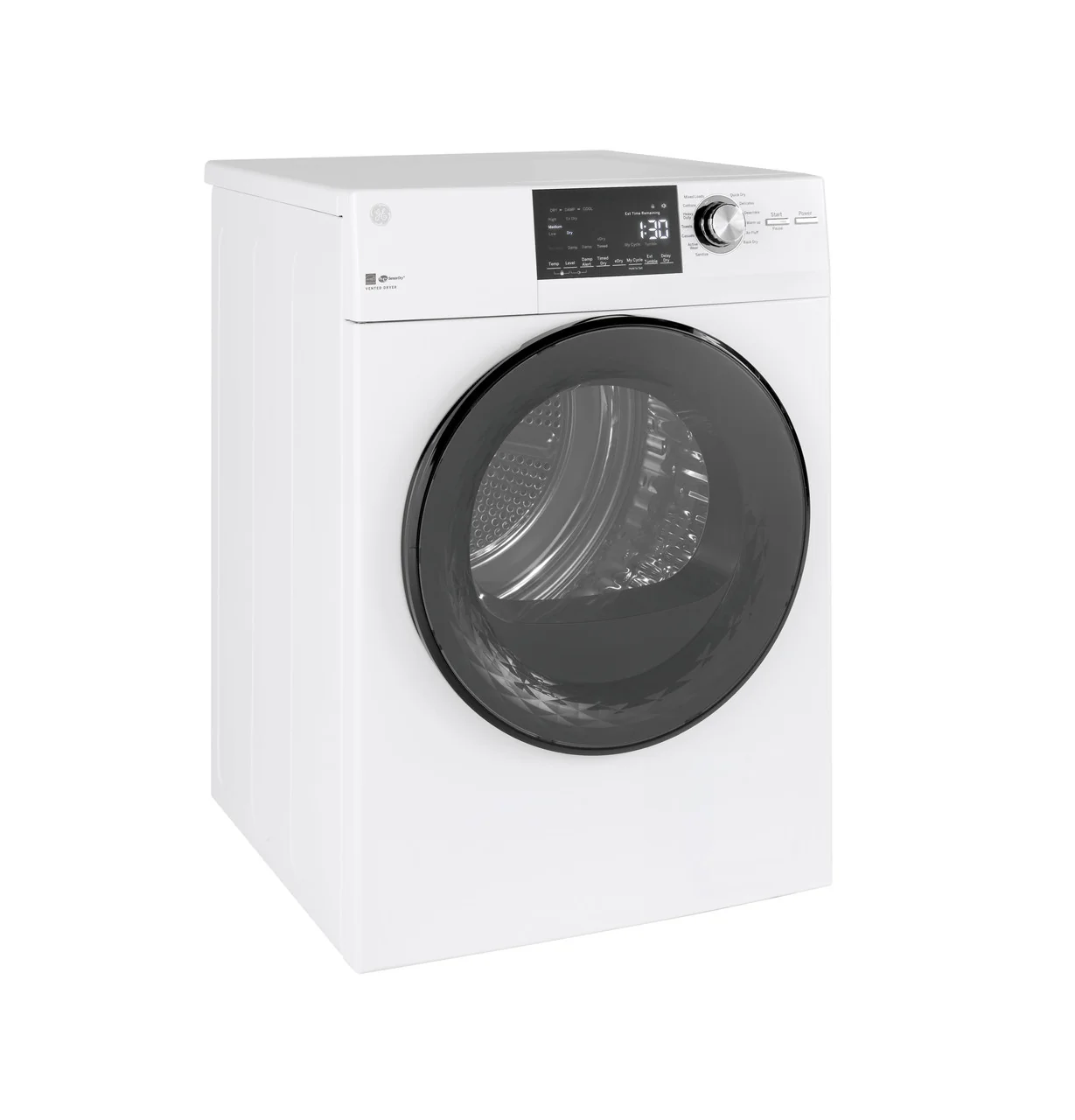 GE® ENERGY STAR® 24" 4.3 Cu.Ft. Front Load Vented Electric Dryer with Stainless Steel Basket - Image 4