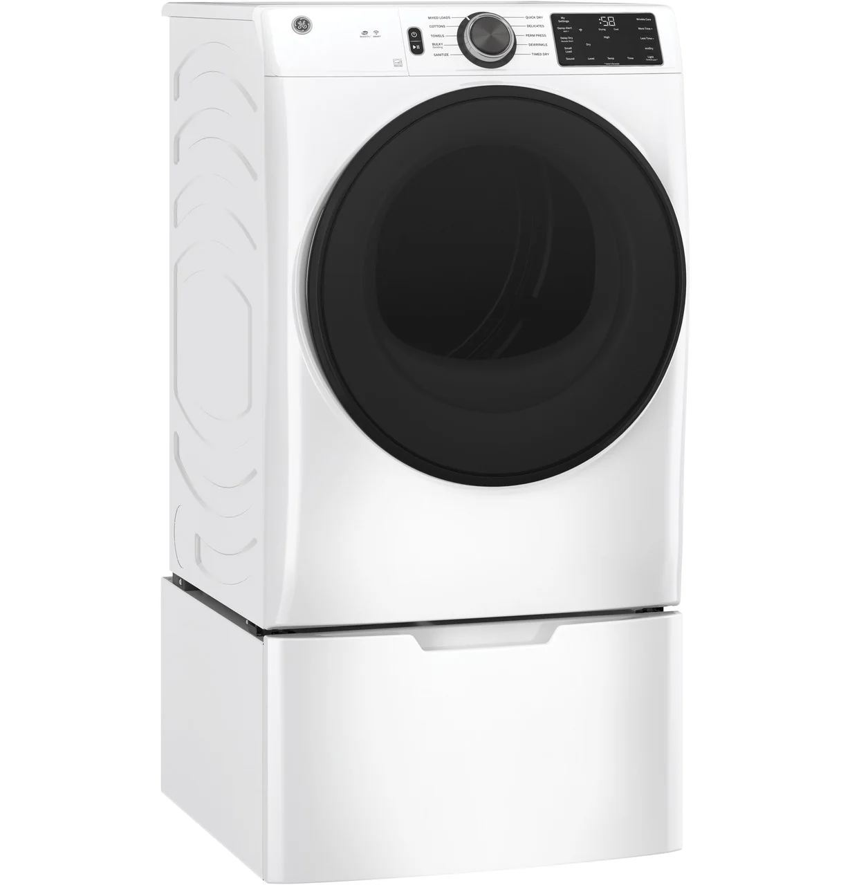 GE GE® ENERGY STAR® 7.8 cu. ft. Capacity Smart Front Load Electric Dryer with Sanitize Cycle - Image 4