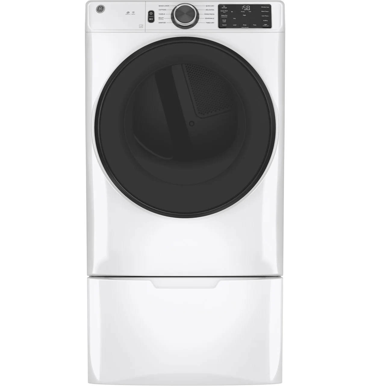 GE GE® ENERGY STAR® 7.8 cu. ft. Capacity Smart Front Load Gas Dryer with Sanitize Cycle - Image 3
