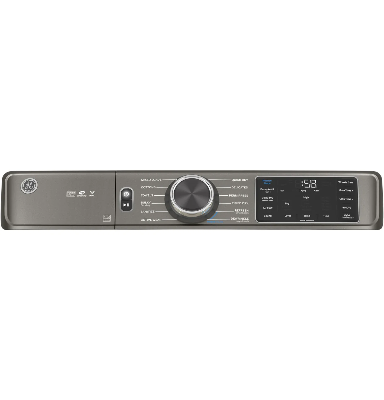 GE® ENERGY STAR® 7.8 cu. ft. Capacity Smart Front Load Electric Dryer with Steam and Sanitize Cycle - Image 3