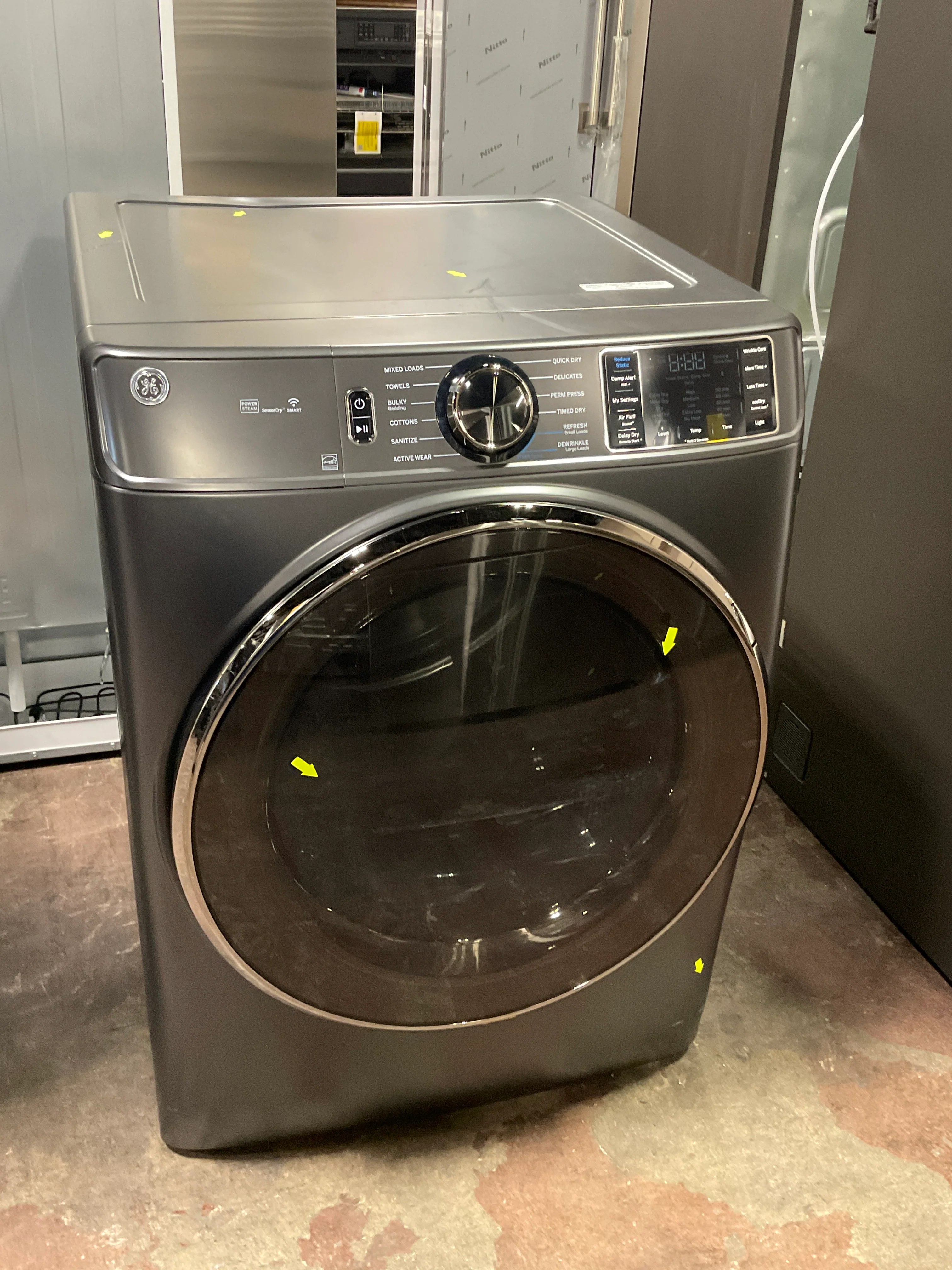 GE GE® ENERGY STAR® 7.8 cu. ft. Capacity Smart Front Load Electric Dryer with Steam and Sanitize Cycle - Image 9