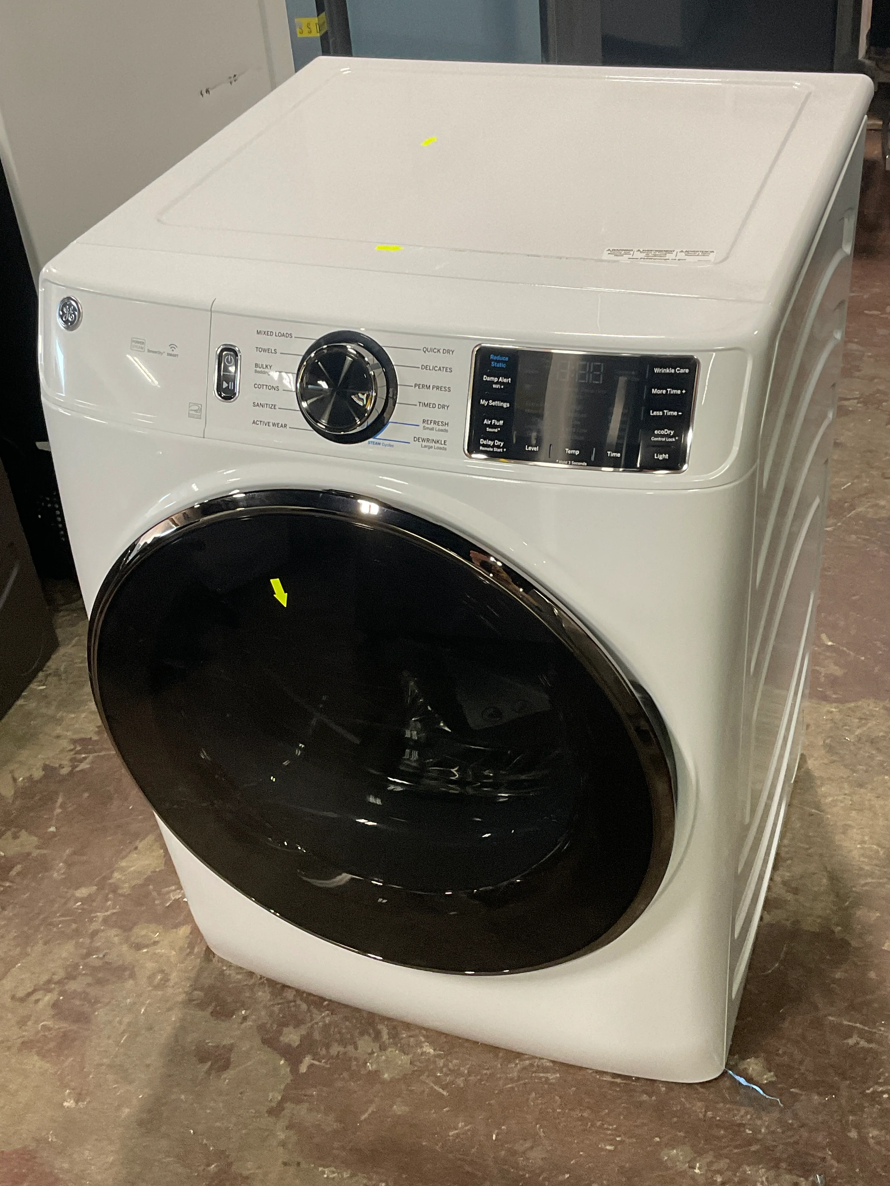 GE® ENERGY STAR® 7.8 cu. ft. Capacity Smart Front Load Electric Dryer with Steam and Sanitize Cycle - Image 9