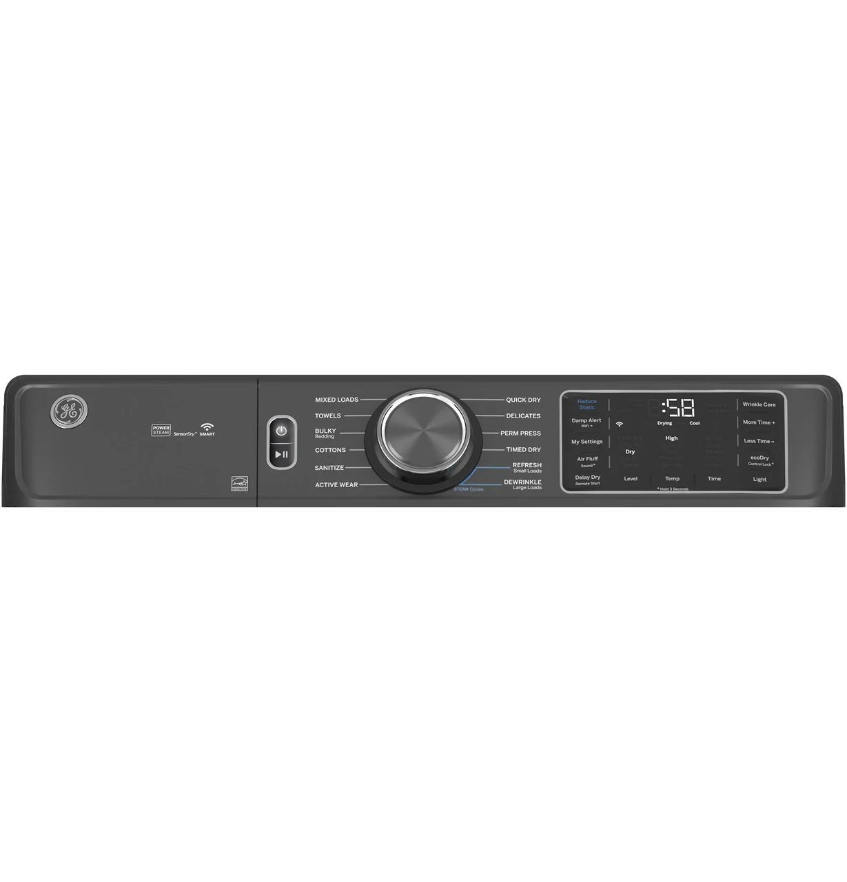 GE® ENERGY STAR® 7.8 cu. ft. Capacity Smart Front Load Gas Dryer with Steam and Sanitize Cycle - Image 3