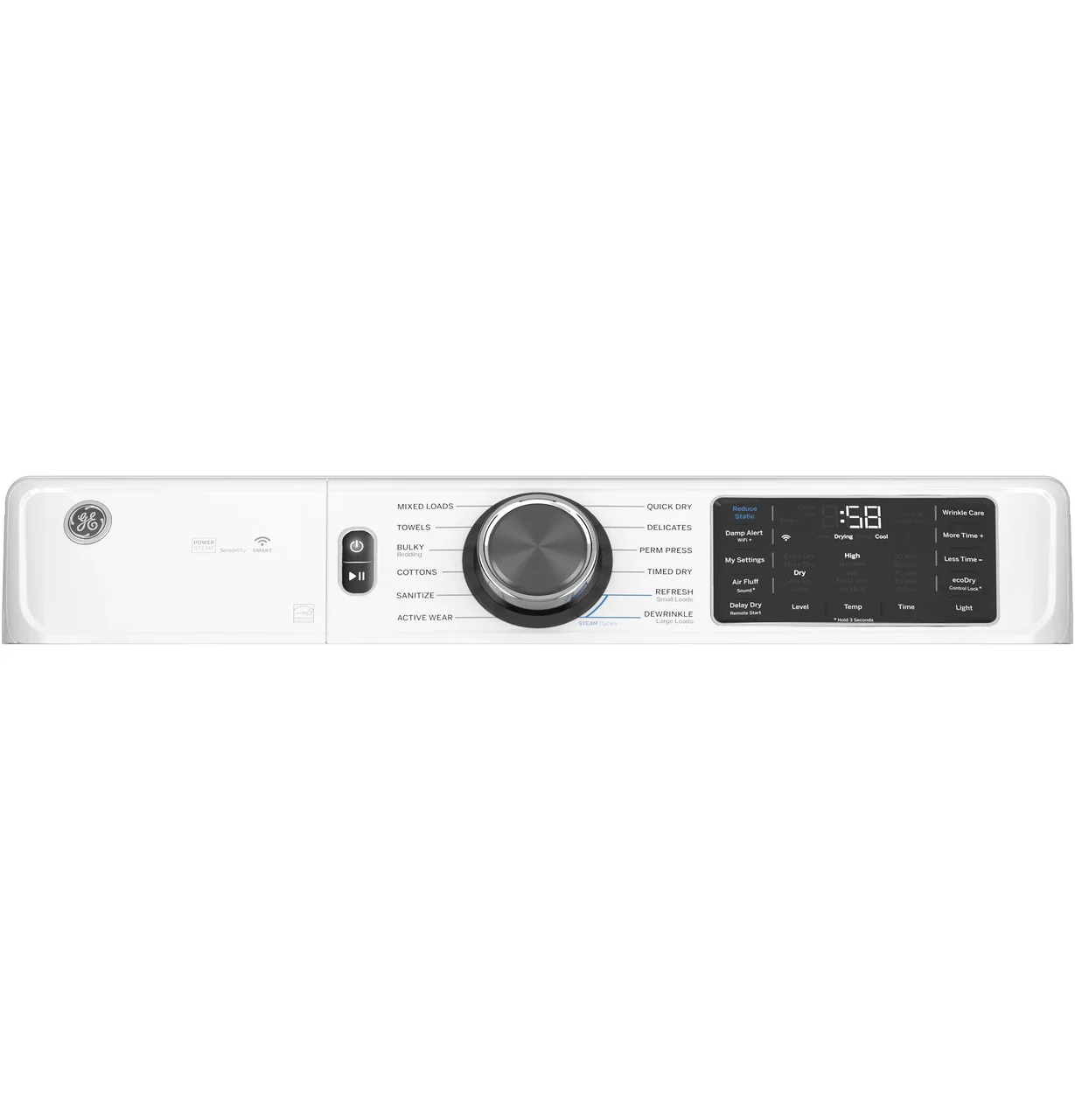 GE® ENERGY STAR® 7.8 cu. ft. Capacity Smart Front Load Gas Dryer with Steam and Sanitize Cycle - Image 4