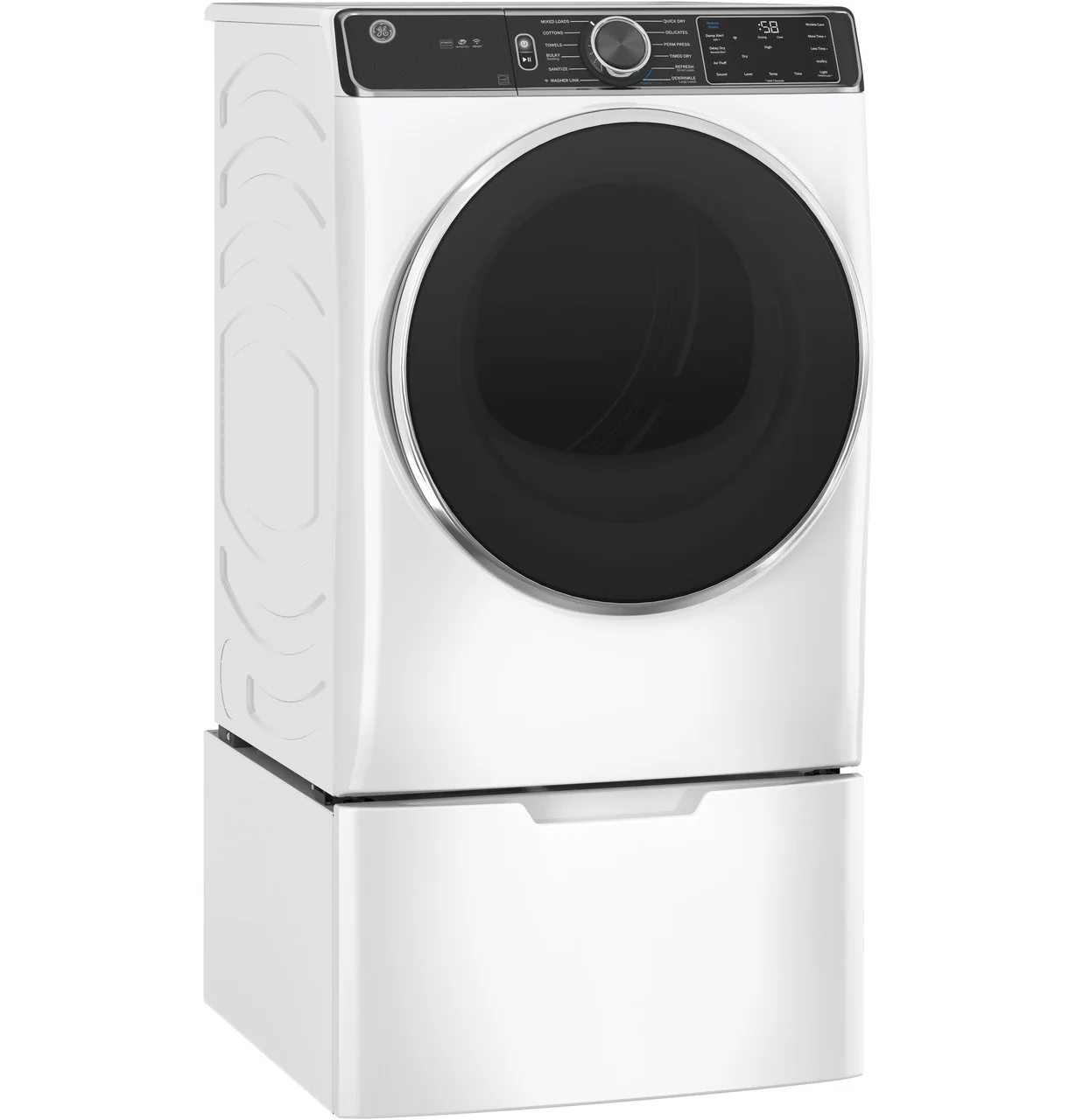 GE GE® ENERGY STAR® 7.8 cu. ft. Capacity Smart Front Load Gas Dryer with Steam and Sanitize Cycle - Image 3