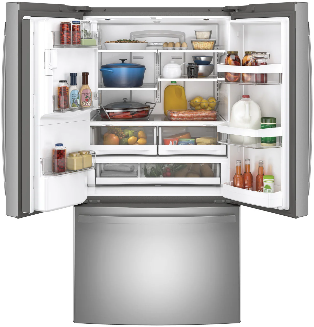 GE® ENERGY STAR® 27.7 Cu. Ft. Fingerprint Resistant French-Door Refrigerator - Image 3